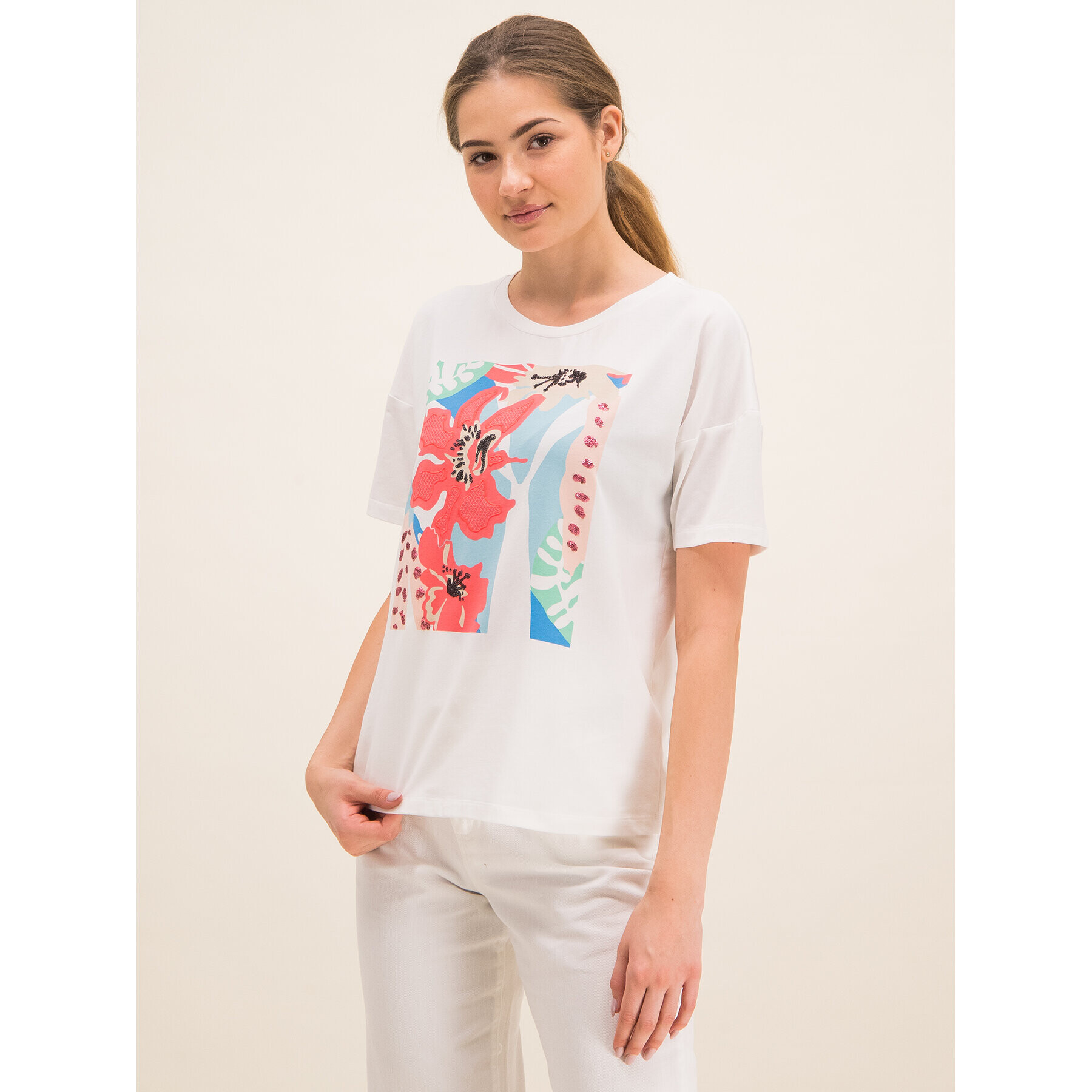 Laurèl T-Shirt 41008 Béžová Regular Fit - Pepit.cz