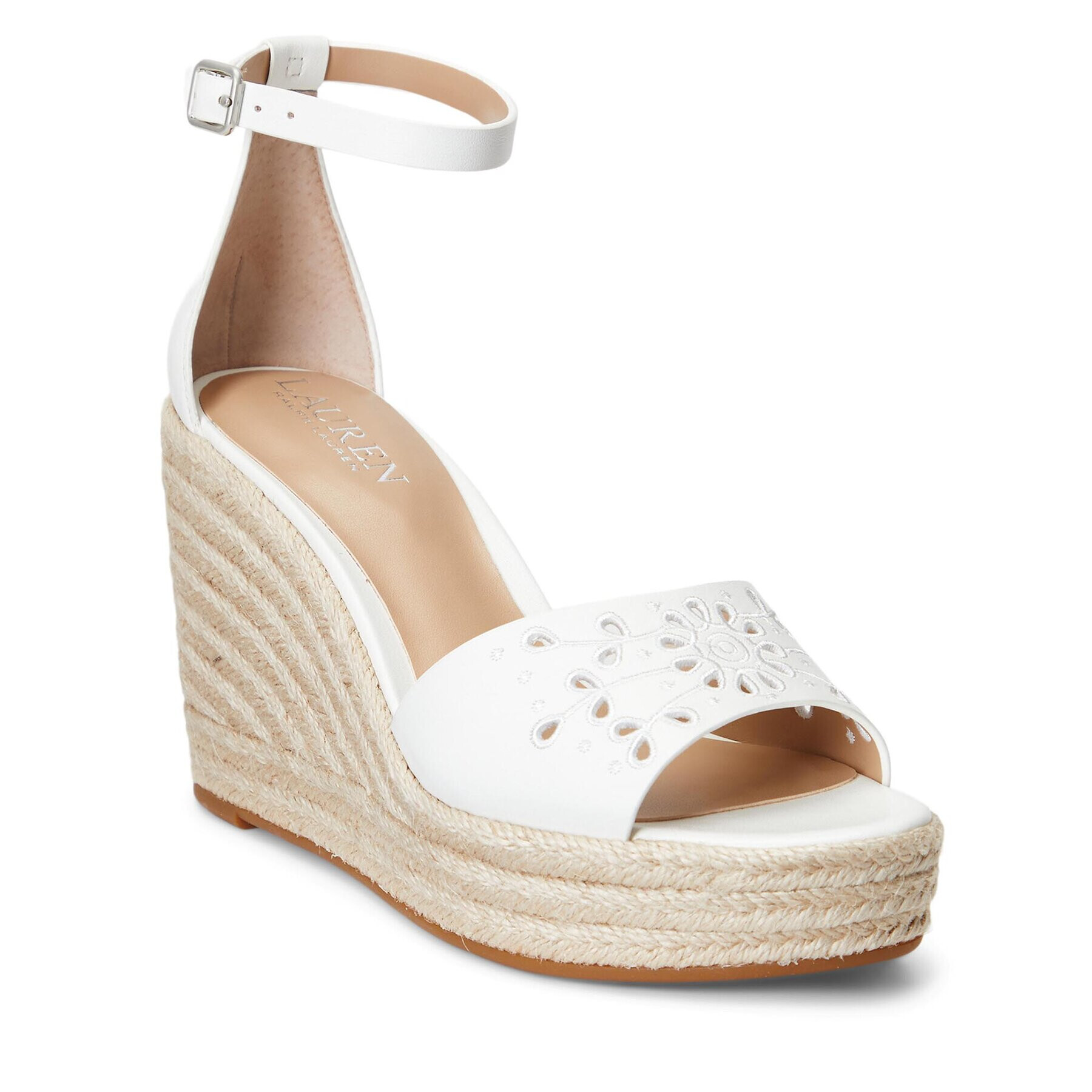 Lauren Ralph Lauren Espadrilky Haana Eylt 802904943001 Bílá - Pepit.cz