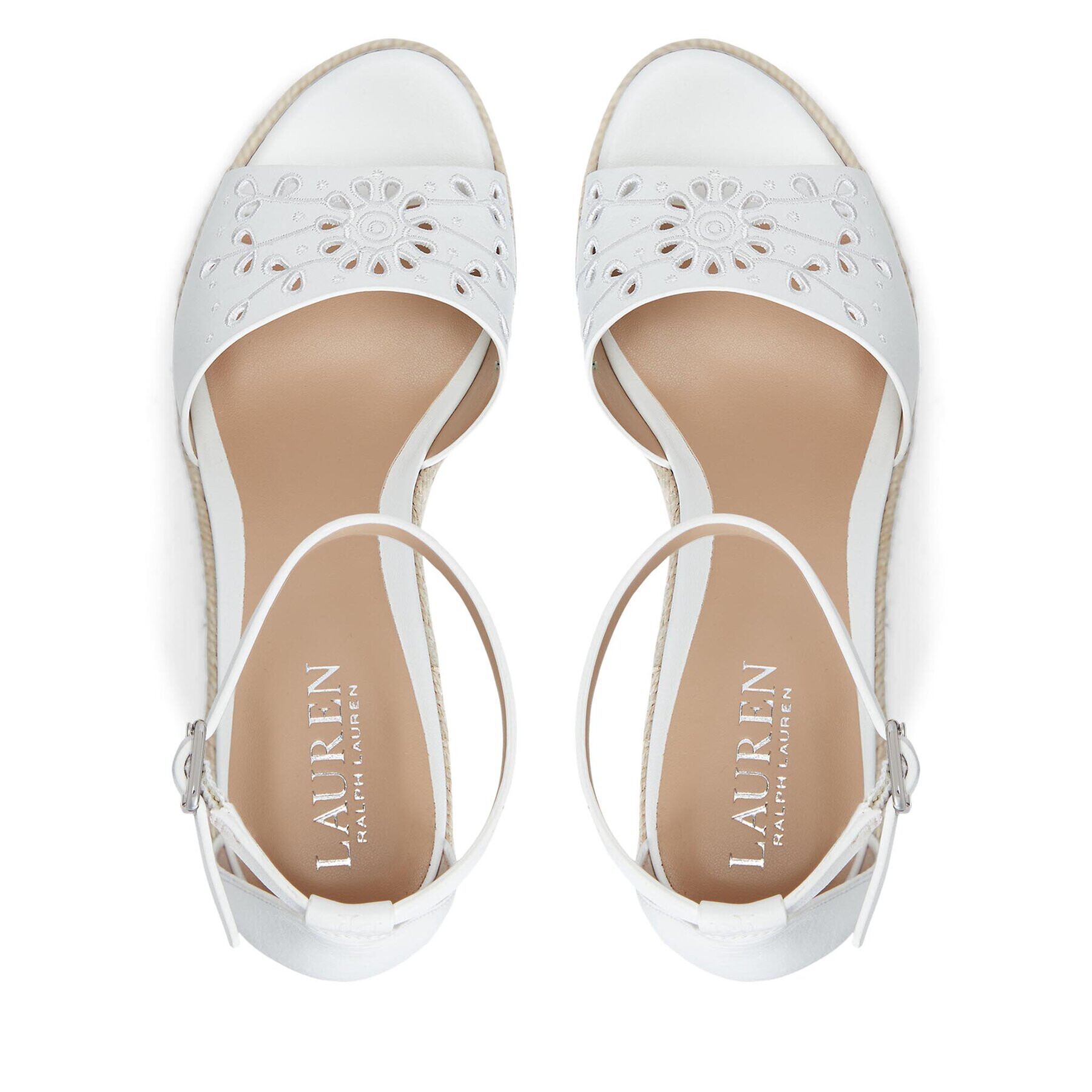 Lauren Ralph Lauren Espadrilky Haana Eylt 802904943001 Bílá - Pepit.cz