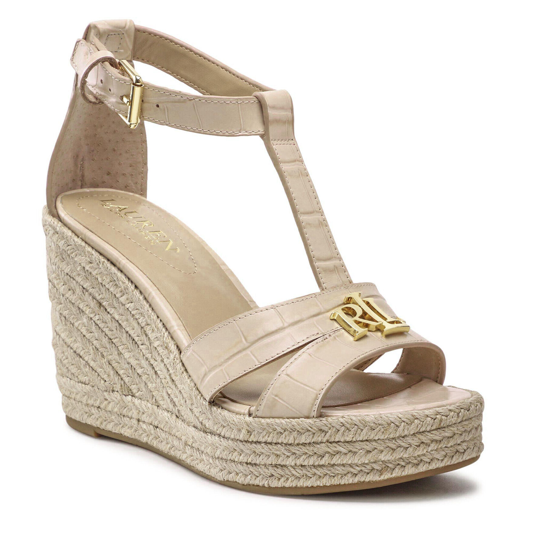 Lauren Ralph Lauren Espadrilky Hale 802860851003 Béžová - Pepit.cz