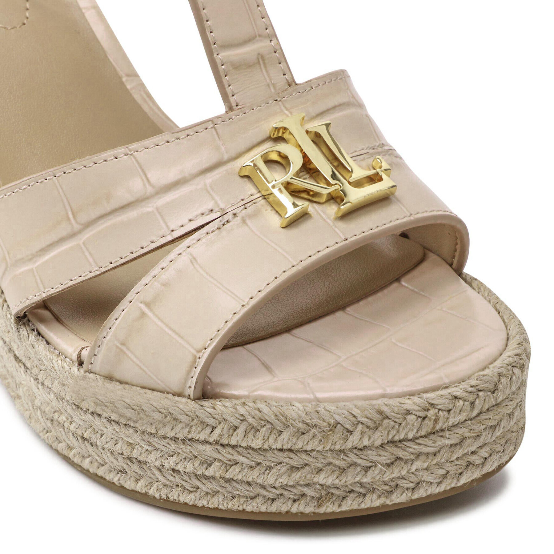 Lauren Ralph Lauren Espadrilky Hale 802860851003 Béžová - Pepit.cz