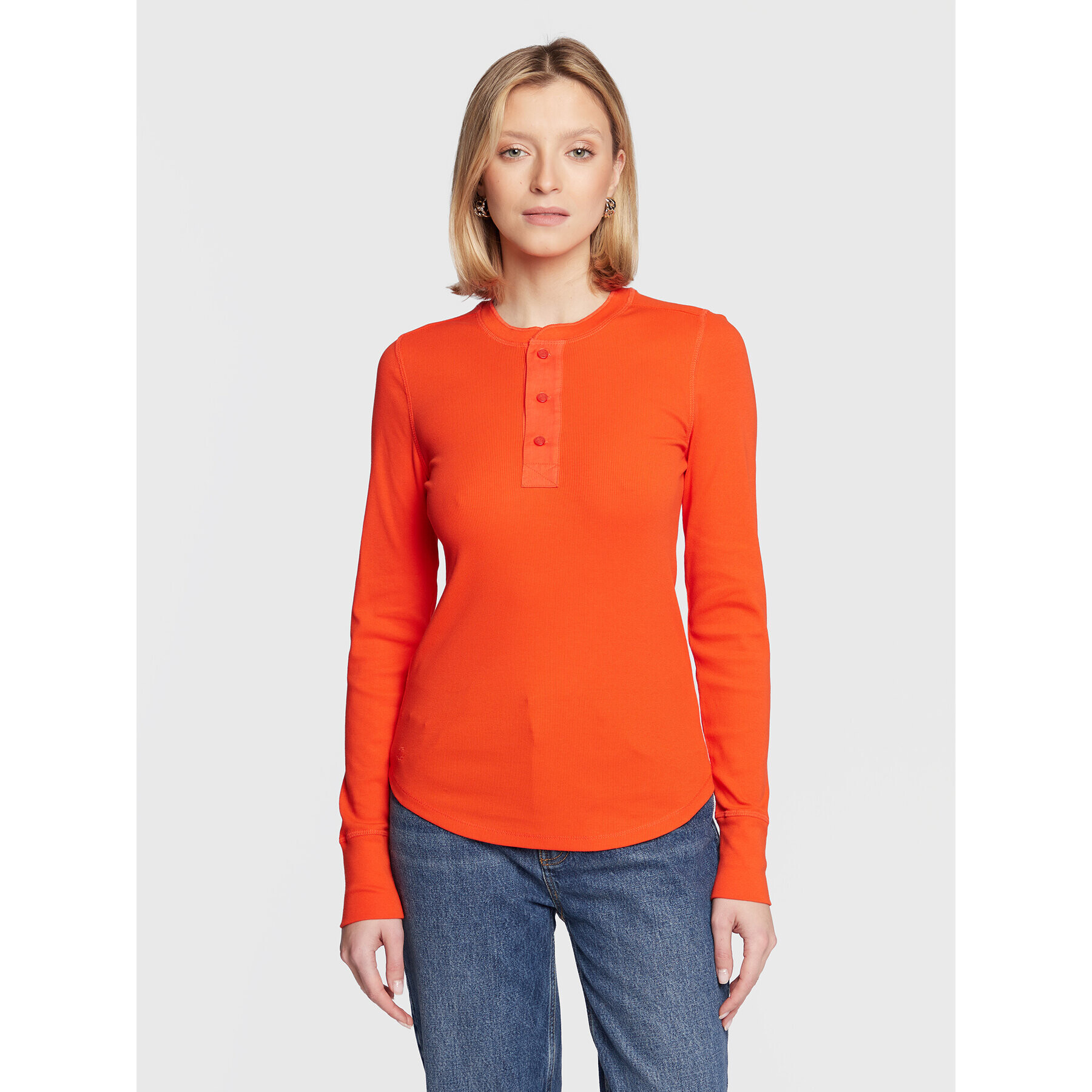 Lauren Ralph Lauren Halenka 200871561006 Oranžová Slim Fit - Pepit.cz