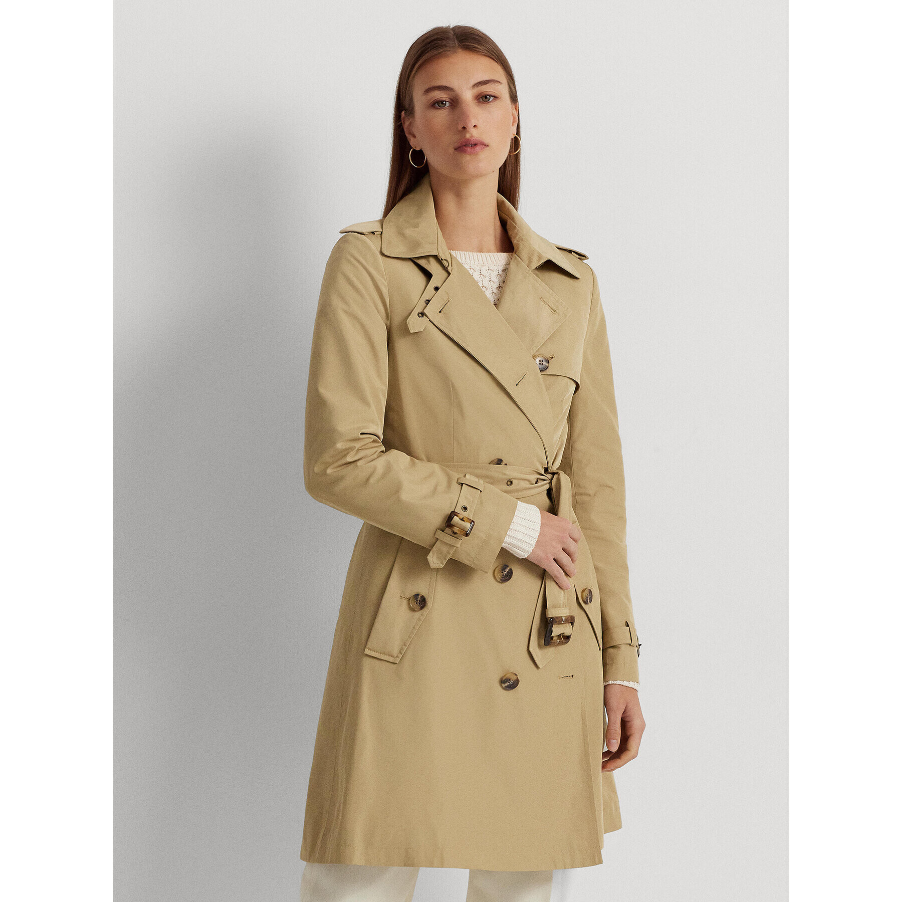 Lauren Ralph Lauren Kabát pro přechodné období 297918585001 Béžová Regular Fit - Pepit.cz