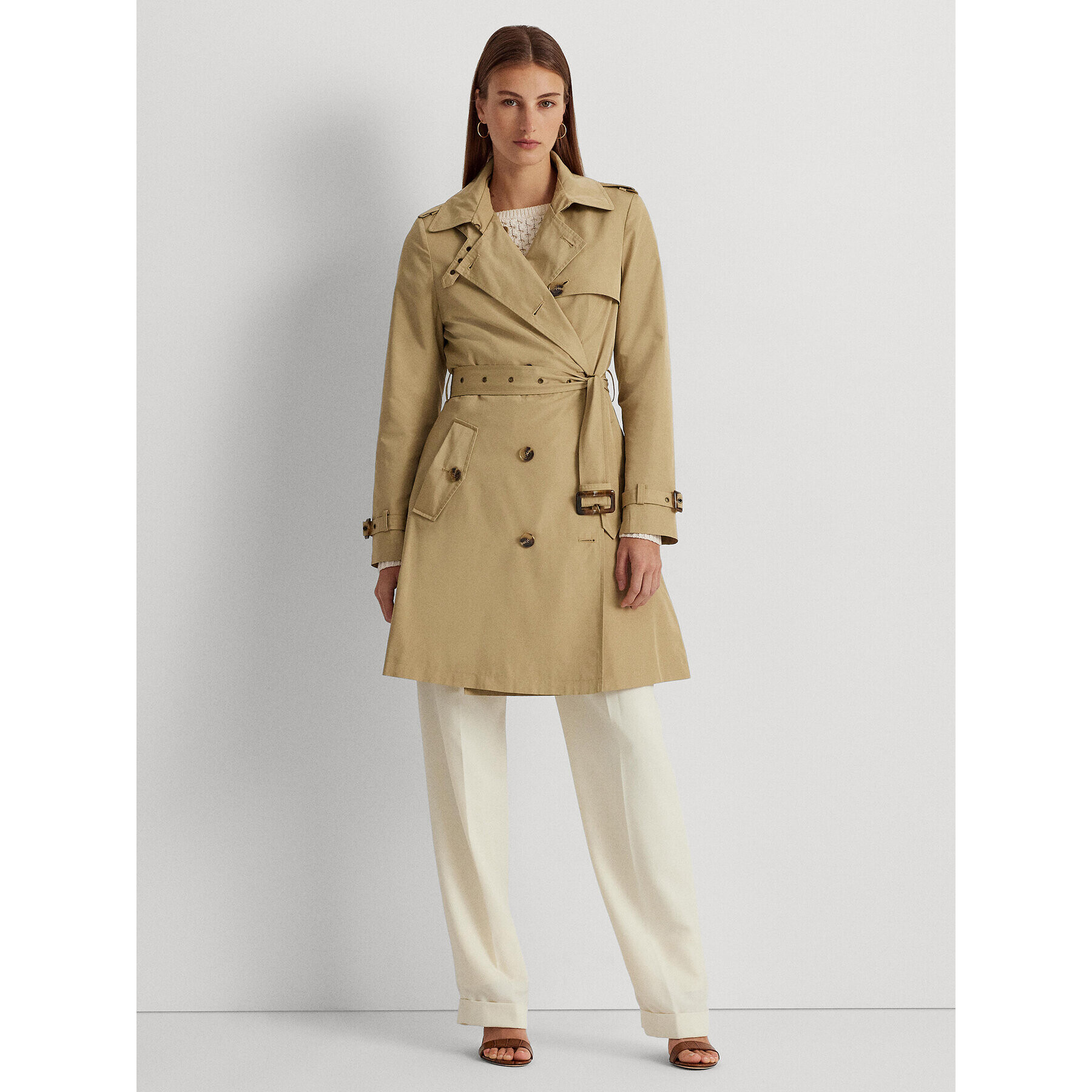 Lauren Ralph Lauren Kabát pro přechodné období 297918585001 Béžová Regular Fit - Pepit.cz