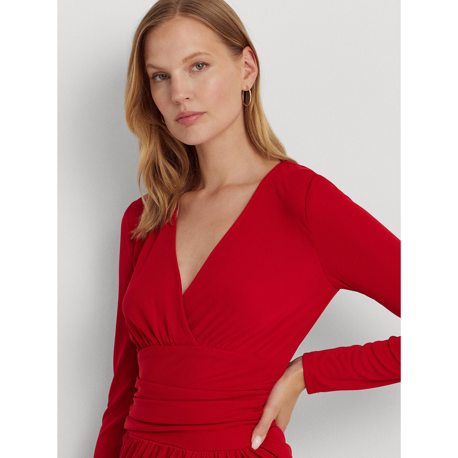 Lauren Ralph Lauren Každodenní šaty 250918987002 Červená Regular Fit - Pepit.cz