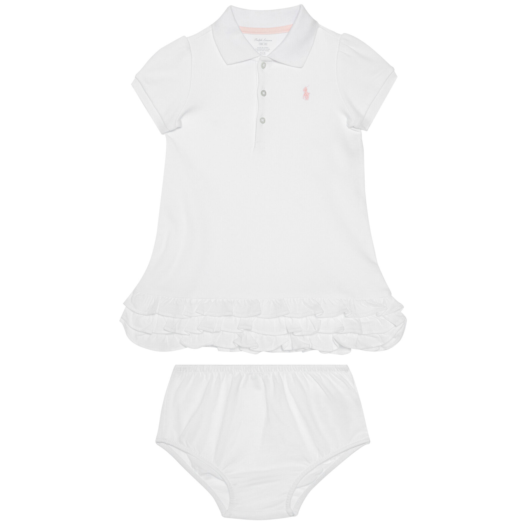 Lauren Ralph Lauren Každodenní šaty Cupcake 310532491002 Bílá Regular Fit - Pepit.cz