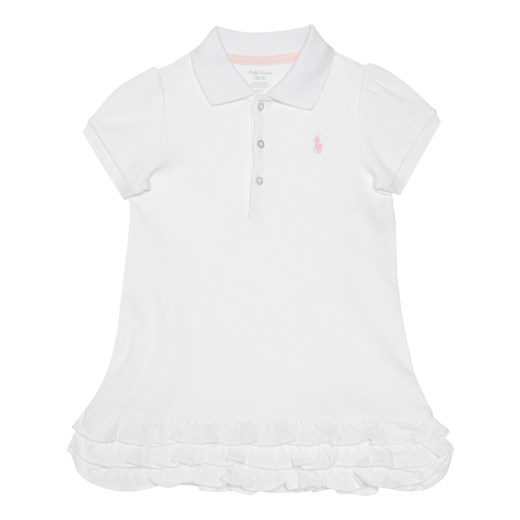 Lauren Ralph Lauren Každodenní šaty Cupcake 310532491002 Bílá Regular Fit - Pepit.cz