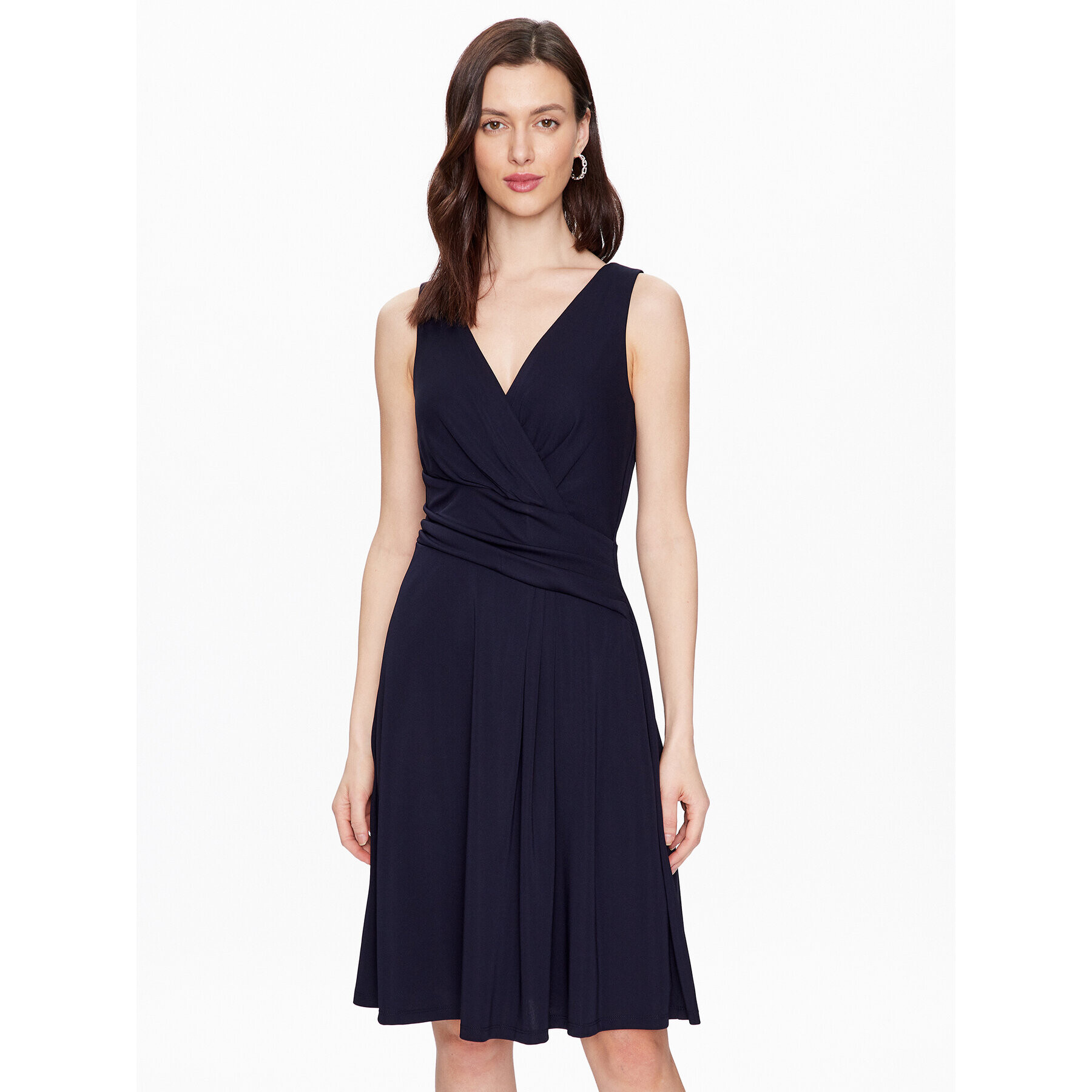 Lauren Ralph Lauren Koktejlové šaty 250865006002 Tmavomodrá Regular Fit - Pepit.cz