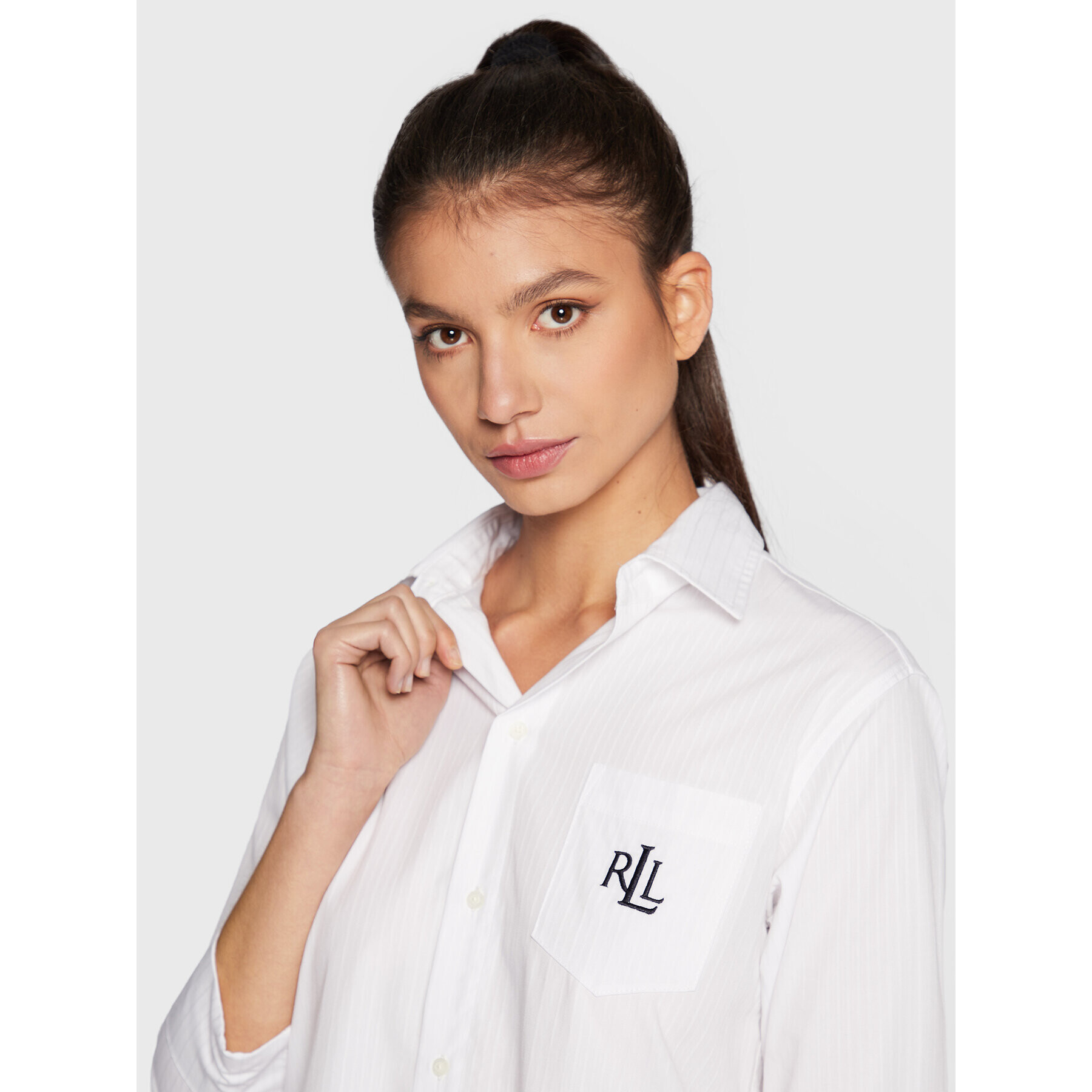 Lauren Ralph Lauren Noční košile I8131326 Bílá Regular Fit - Pepit.cz