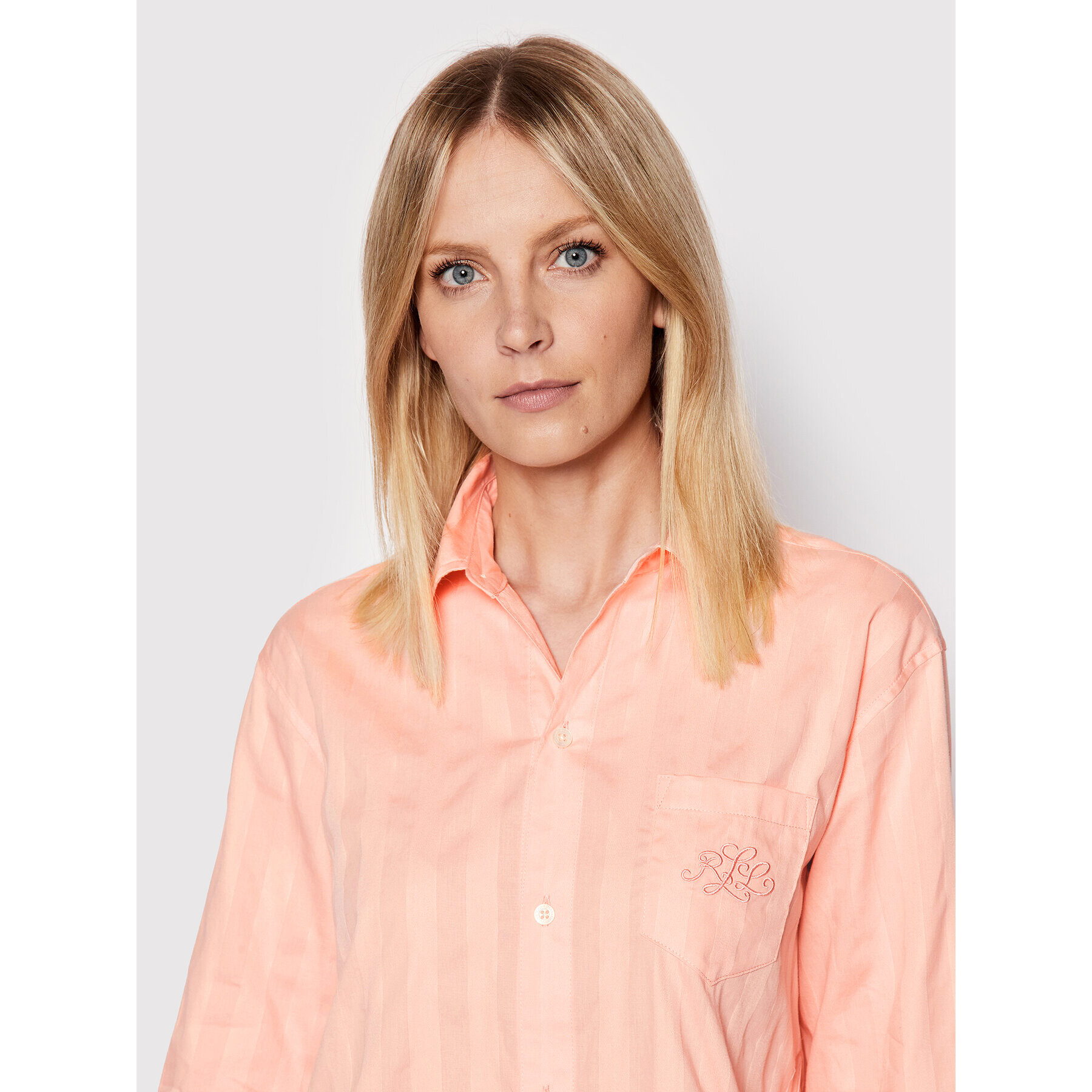 Lauren Ralph Lauren Noční košile ILN32166 Oranžová Regular Fit - Pepit.cz