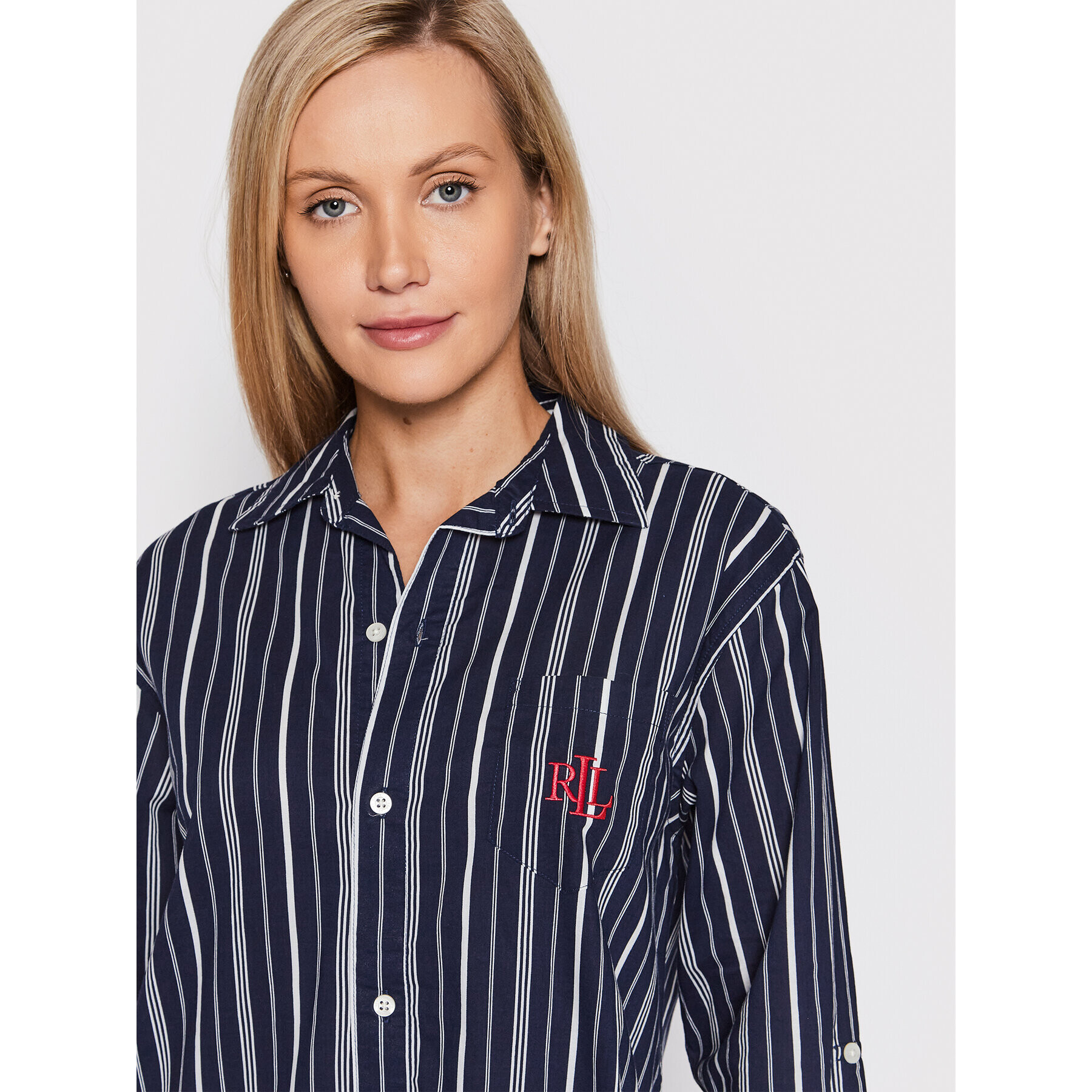 Lauren Ralph Lauren Noční košile ILN32178 Tmavomodrá Regular Fit - Pepit.cz