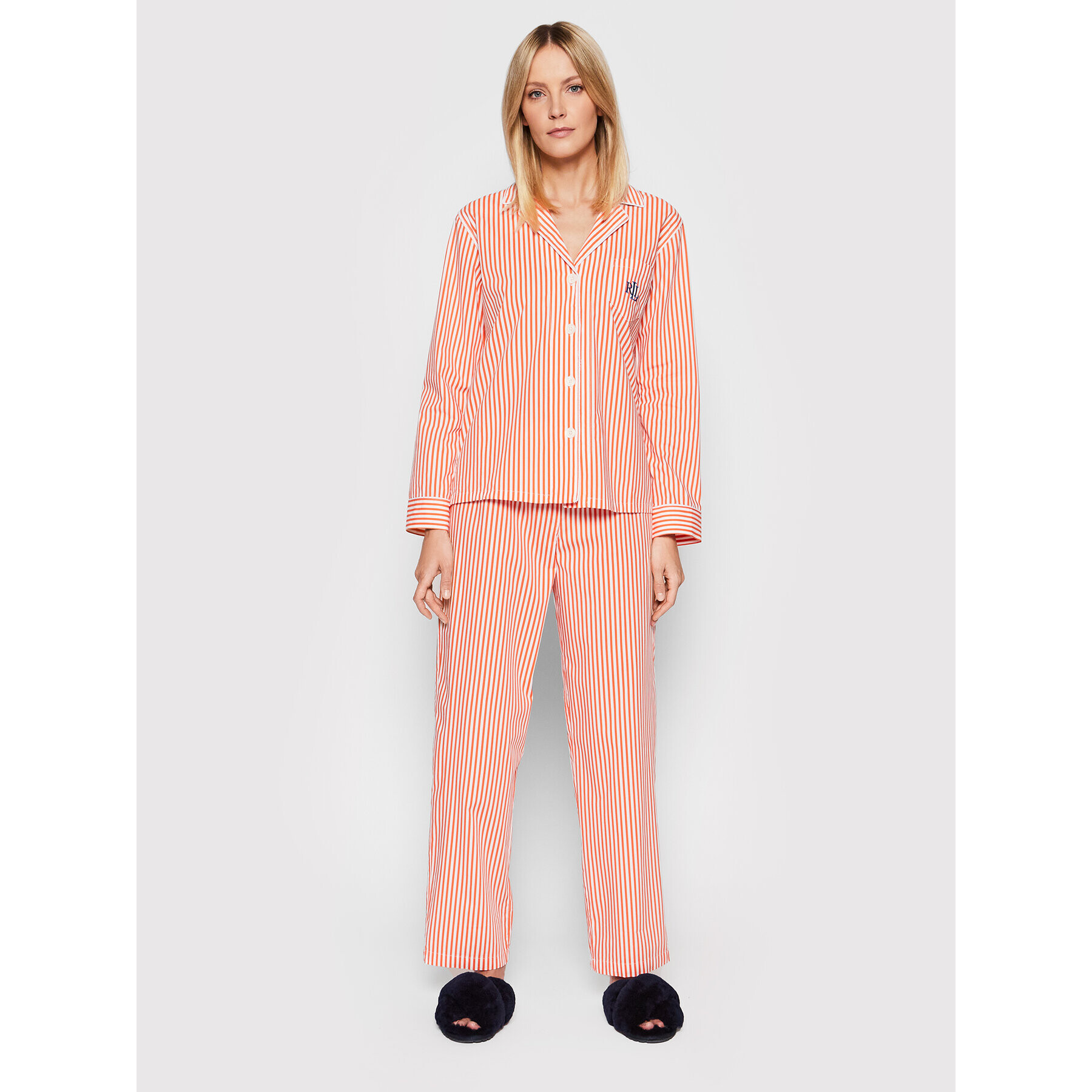 Lauren Ralph Lauren Pyžamo ILN92152 Oranžová Regular Fit - Pepit.cz