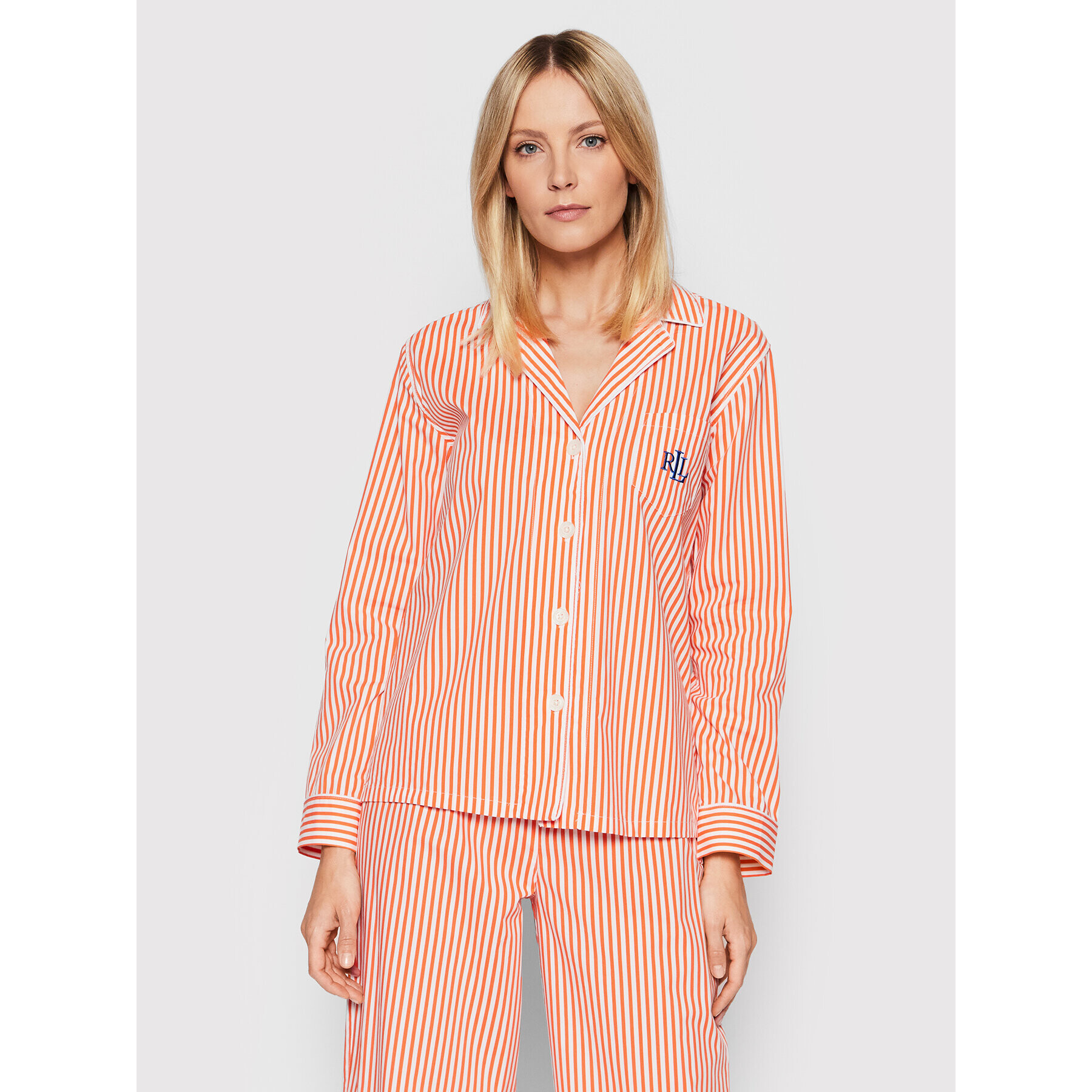 Lauren Ralph Lauren Pyžamo ILN92152 Oranžová Regular Fit - Pepit.cz