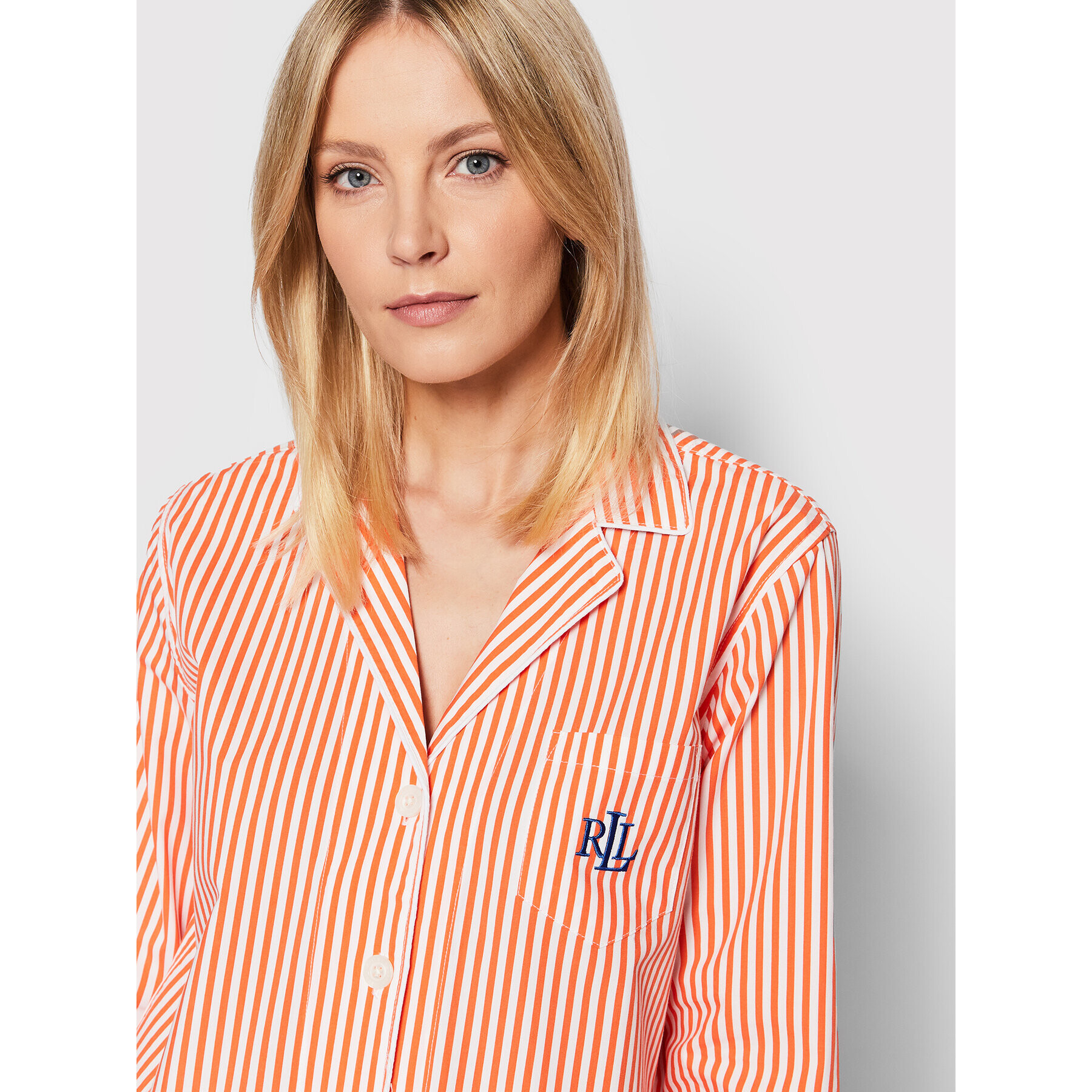 Lauren Ralph Lauren Pyžamo ILN92152 Oranžová Regular Fit - Pepit.cz