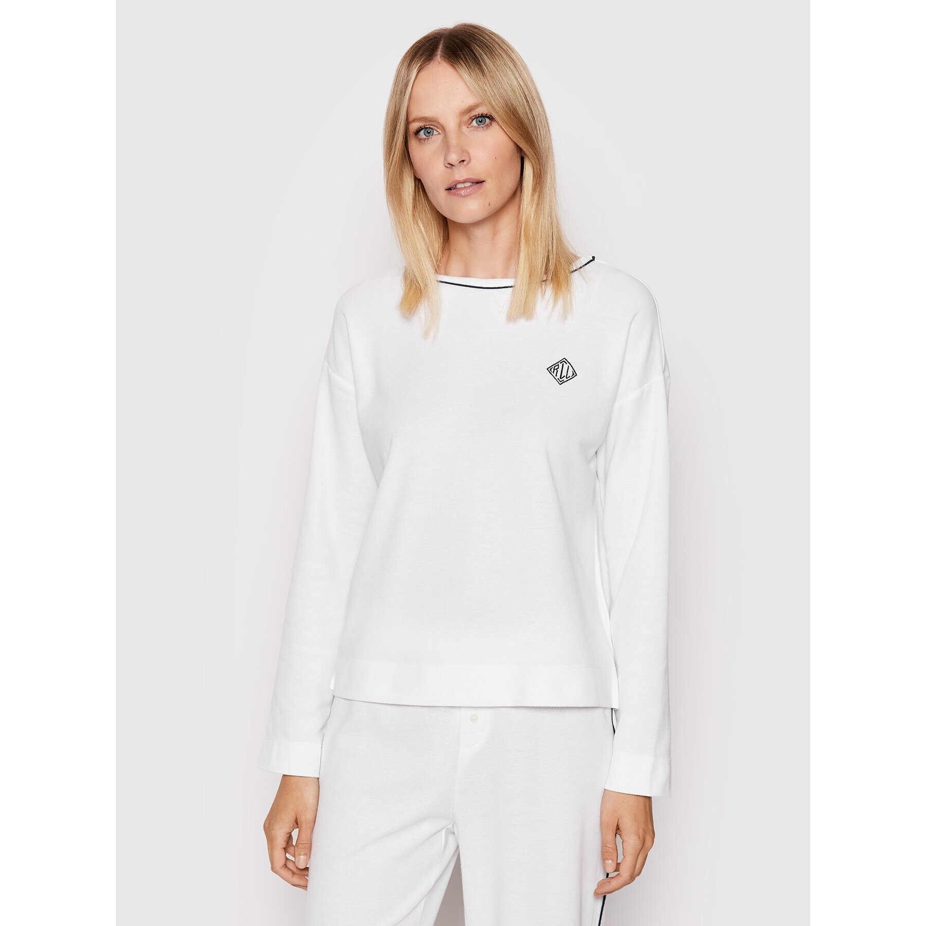 Lauren Ralph Lauren Pyžamo ILN92182 Bílá Regular Fit - Pepit.cz