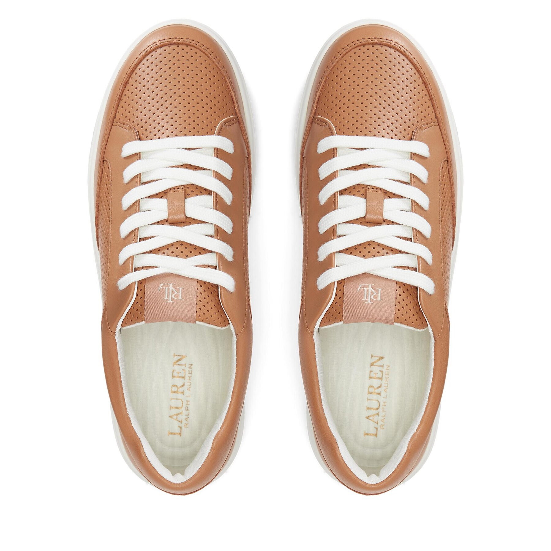 Lauren Ralph Lauren Sneakersy Hailey 802904468001 Bílá - Pepit.cz