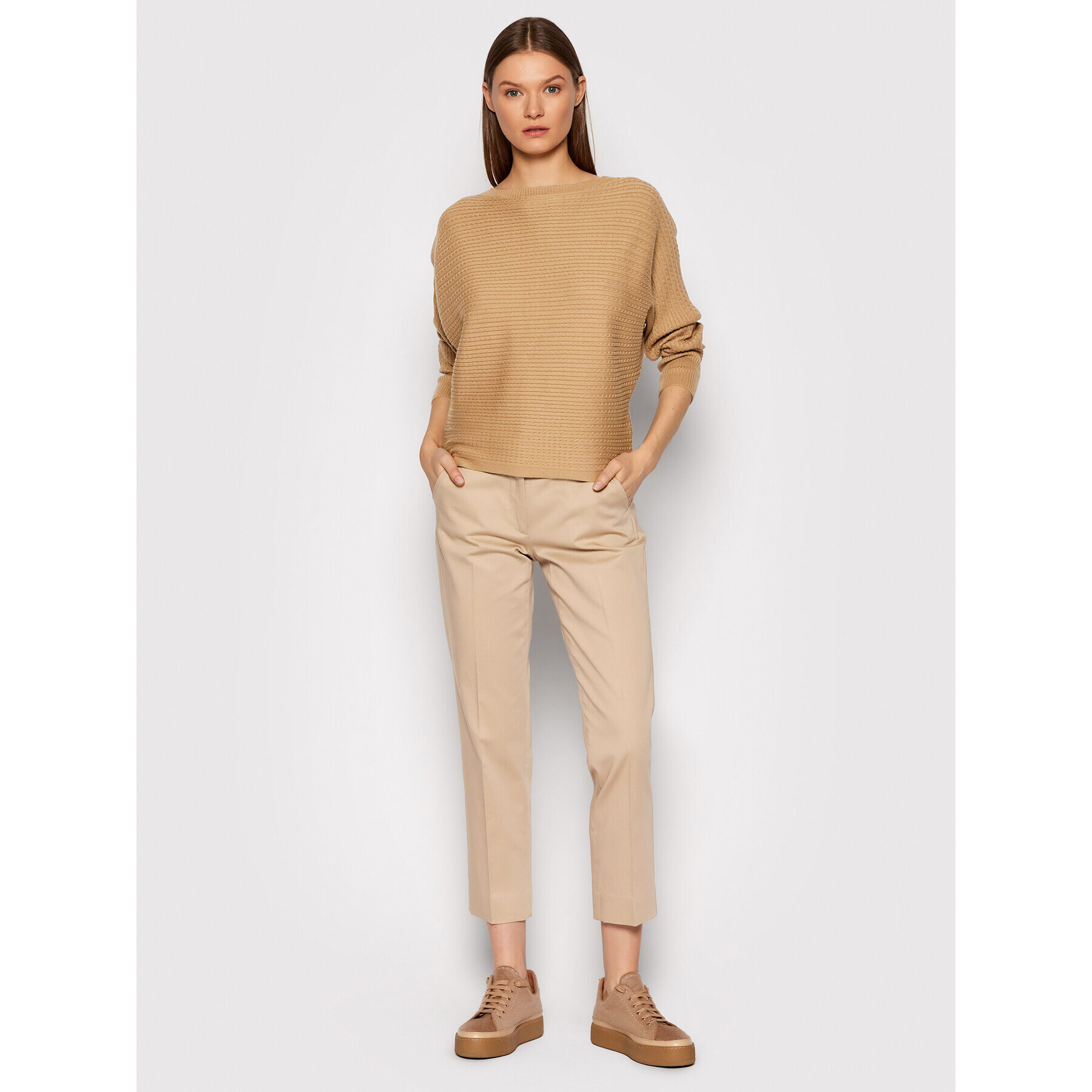 Lauren Ralph Lauren Svetr 200841606002 Hnědá Relaxed Fit - Pepit.cz