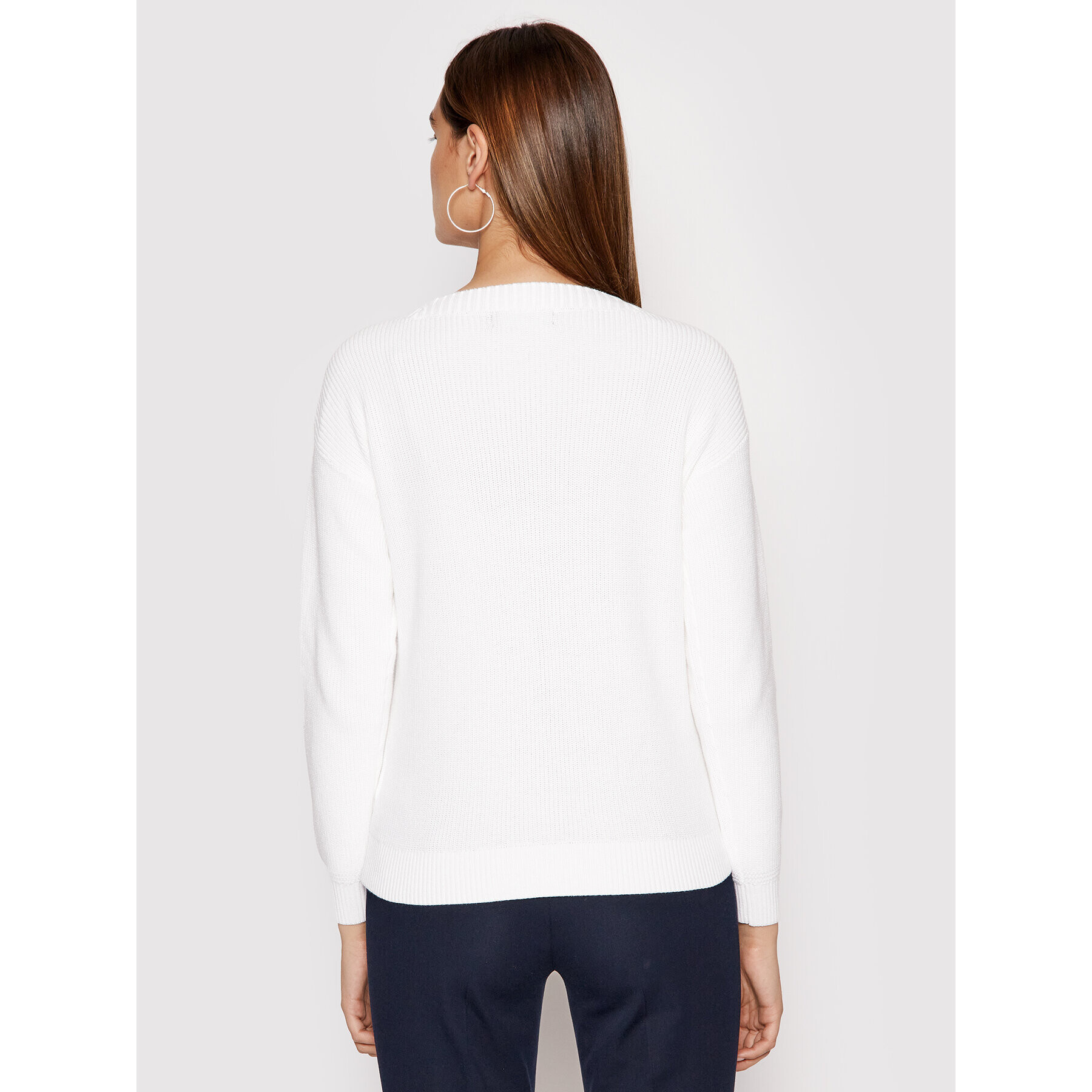 Lauren Ralph Lauren Svetr Combed 200837499002 Bílá Relaxed Fit - Pepit.cz