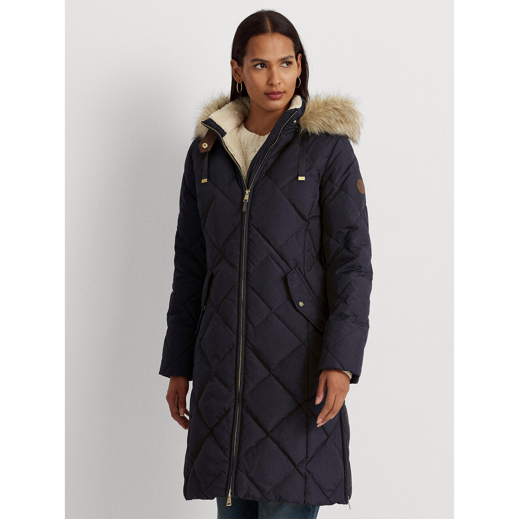 Lauren Ralph Lauren Vatovaná bunda 297928111003 Tmavomodrá Regular Fit - Pepit.cz