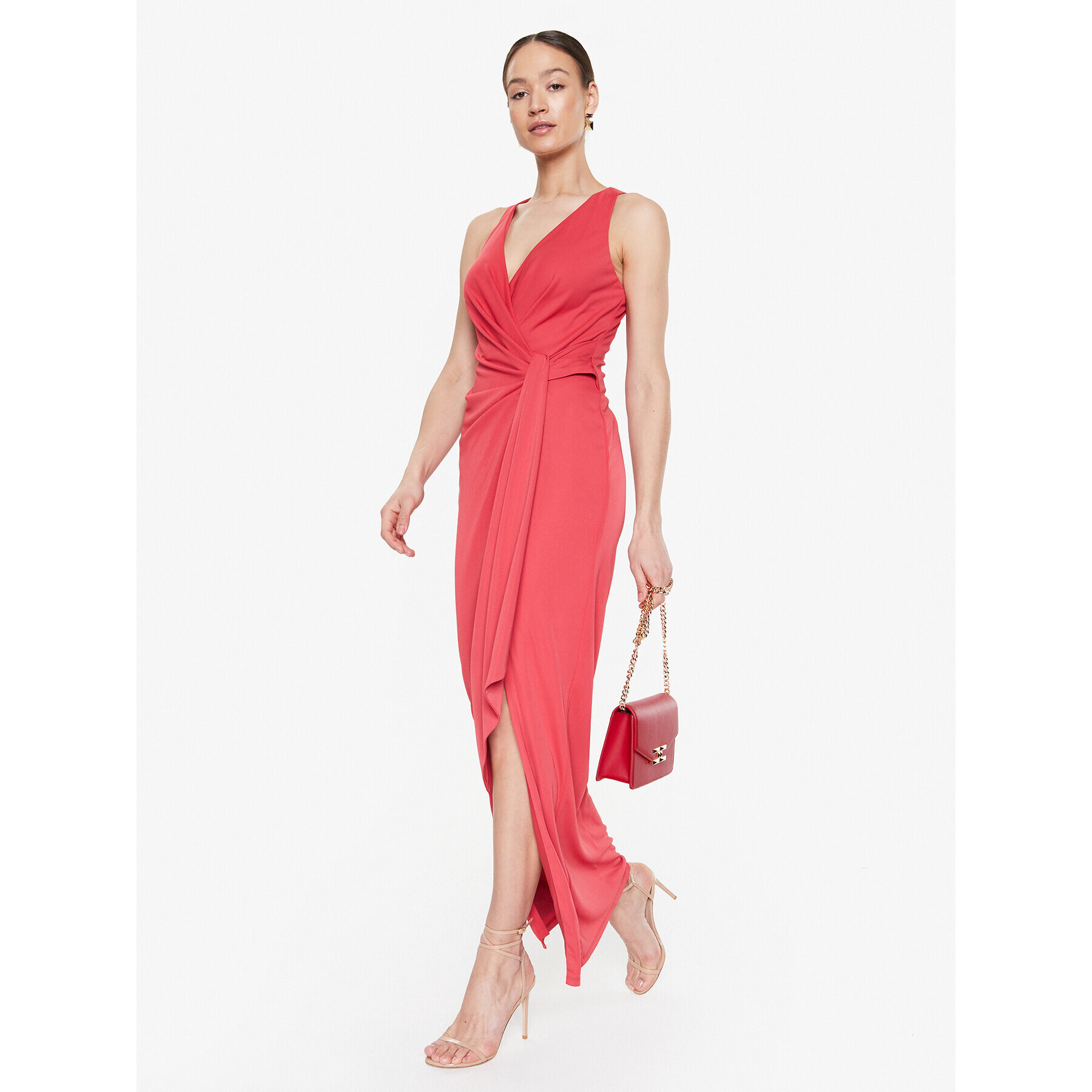 Lauren Ralph Lauren Večerní šaty 253899338002 Červená Regular Fit - Pepit.cz