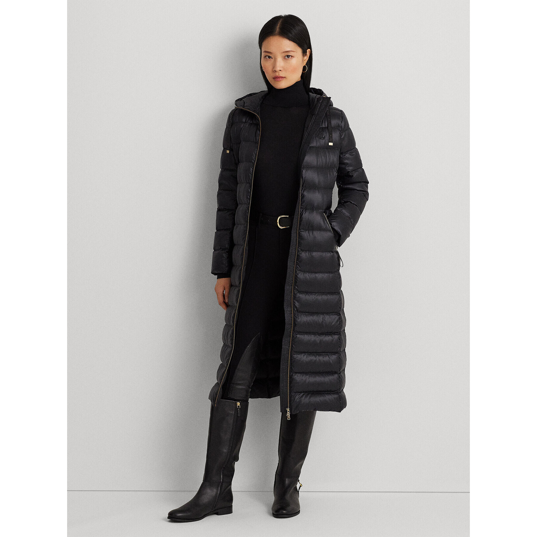 Lauren Ralph Lauren Zimní kabát 297928063001 Černá Regular Fit - Pepit.cz