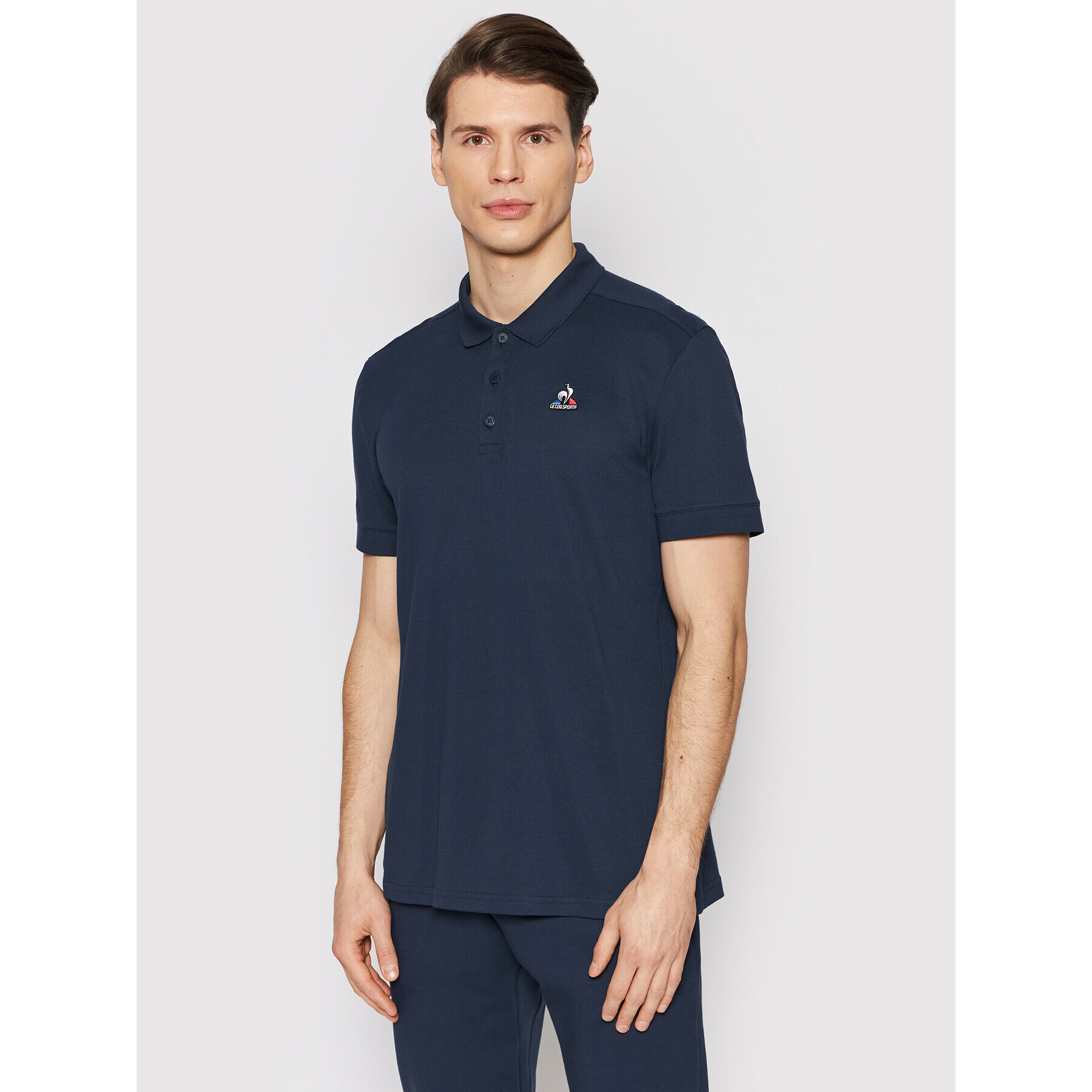 Le Coq Sportif Polokošile 2120705 Tmavomodrá Regular Fit - Pepit.cz