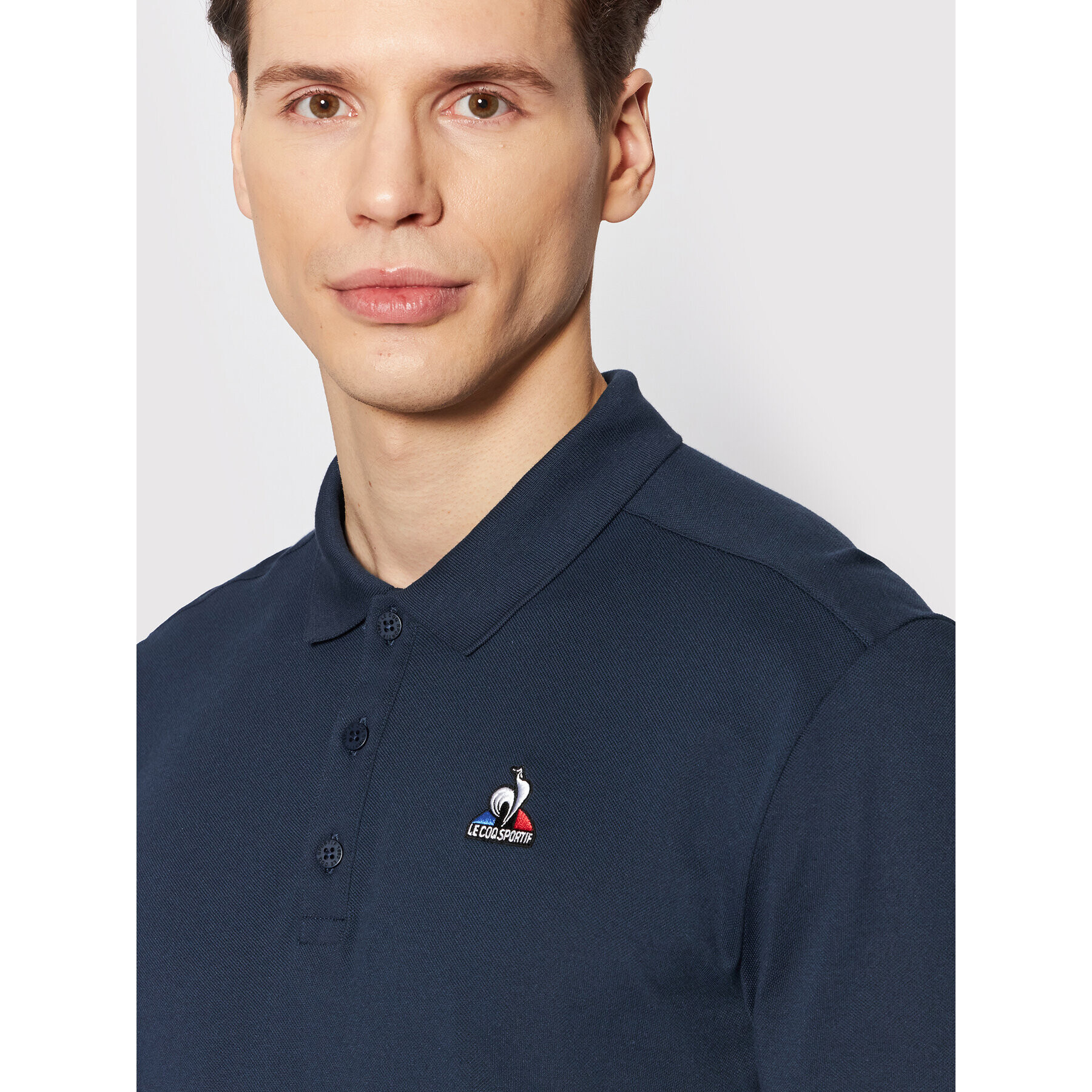 Le Coq Sportif Polokošile 2120705 Tmavomodrá Regular Fit - Pepit.cz