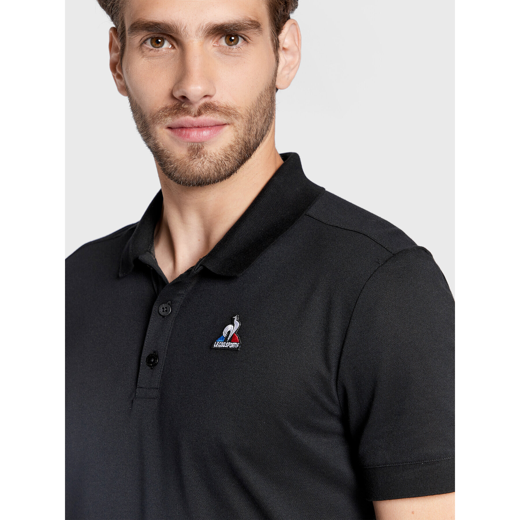 Le Coq Sportif Polokošile 2121092 Černá Regular Fit - Pepit.cz