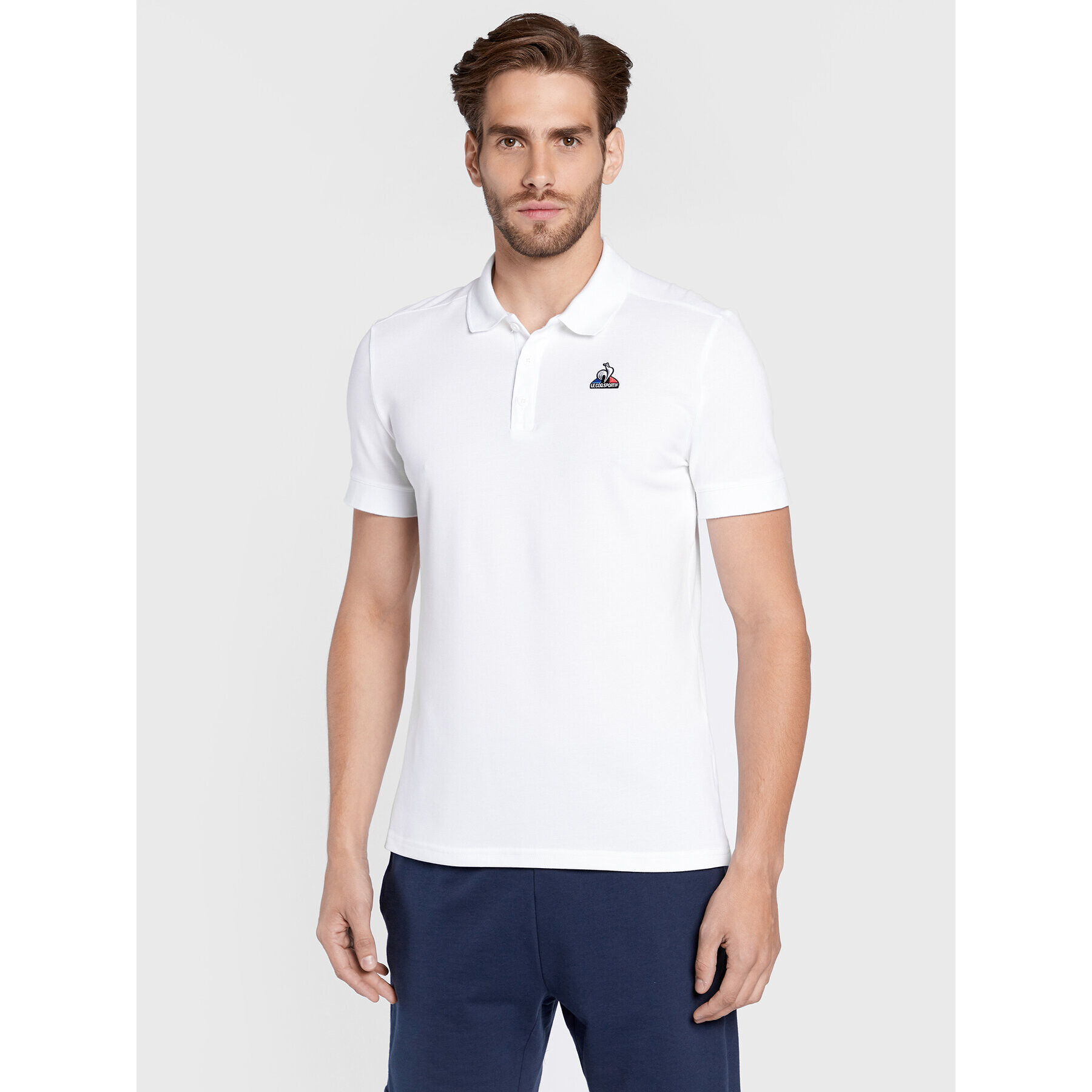 Le Coq Sportif Polokošile 2121093 Bílá Regular Fit - Pepit.cz