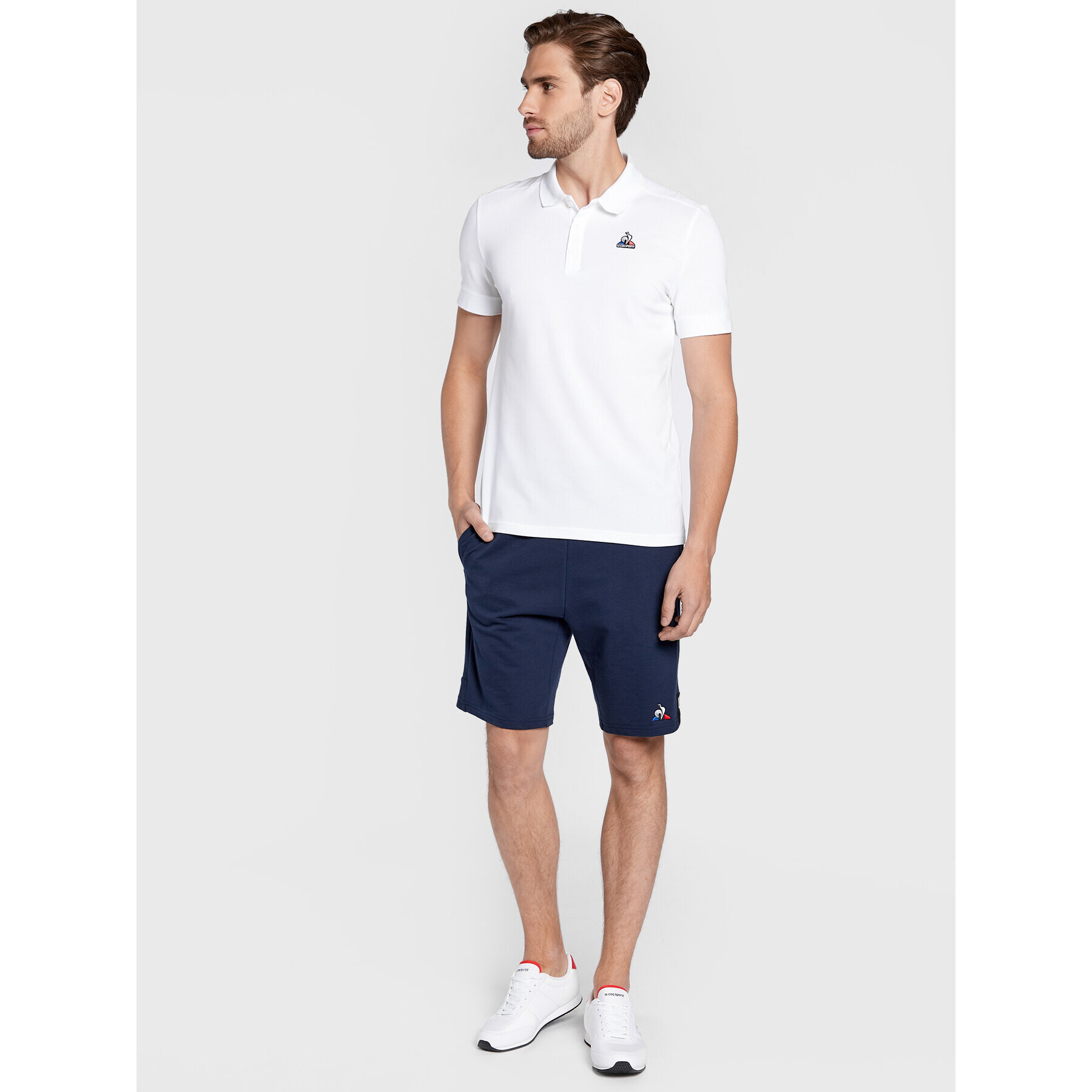 Le Coq Sportif Polokošile 2121093 Bílá Regular Fit - Pepit.cz