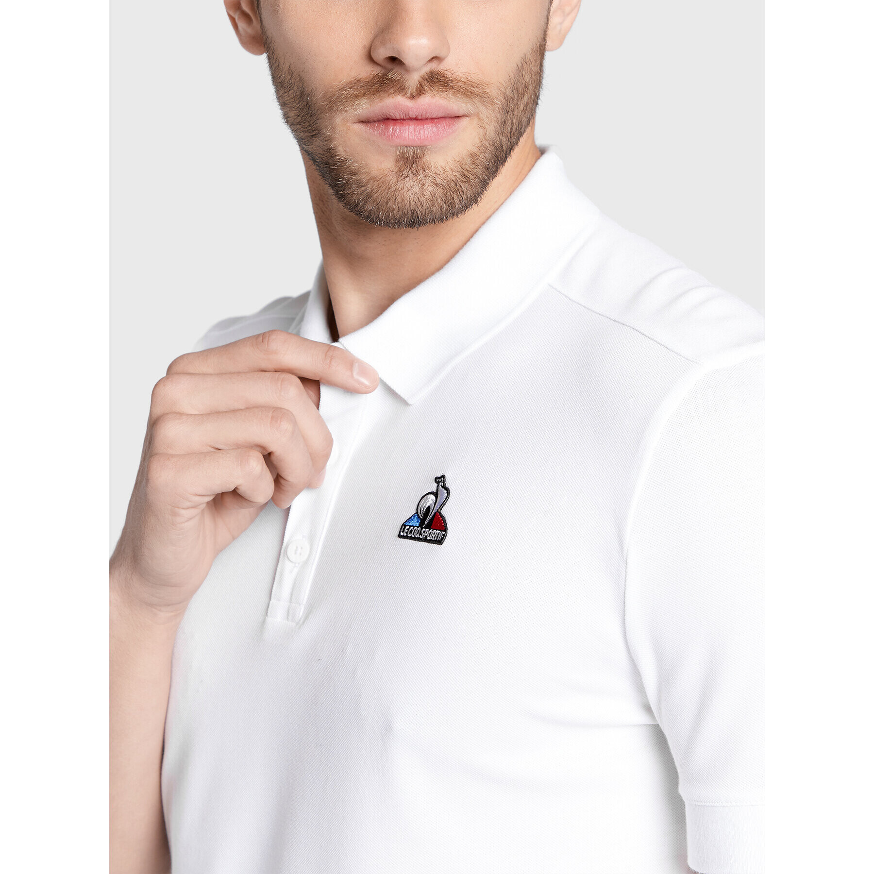 Le Coq Sportif Polokošile 2121093 Bílá Regular Fit - Pepit.cz