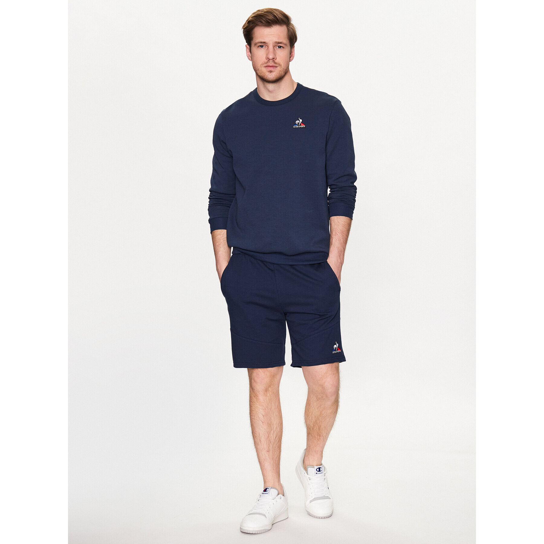 Le Coq Sportif Sportovní kraťasy 2310353 Tmavomodrá Regular Fit - Pepit.cz