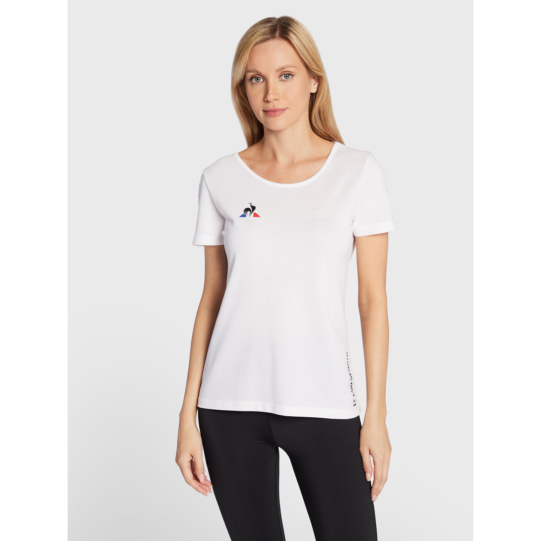 Le Coq Sportif T-Shirt 2020716 Bílá Regular Fit - Pepit.cz