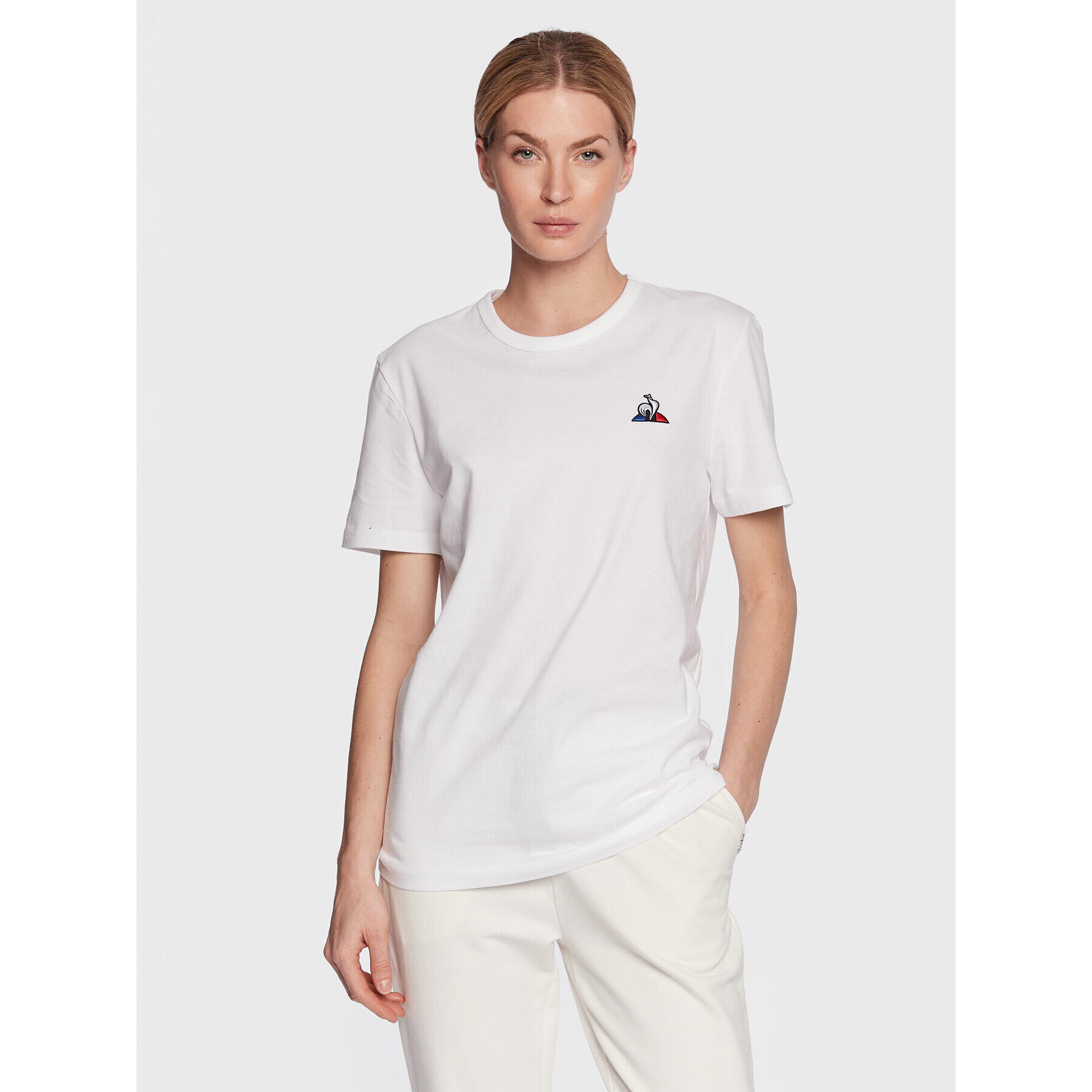 Le Coq Sportif T-Shirt 2020965 Bílá Regular Fit - Pepit.cz