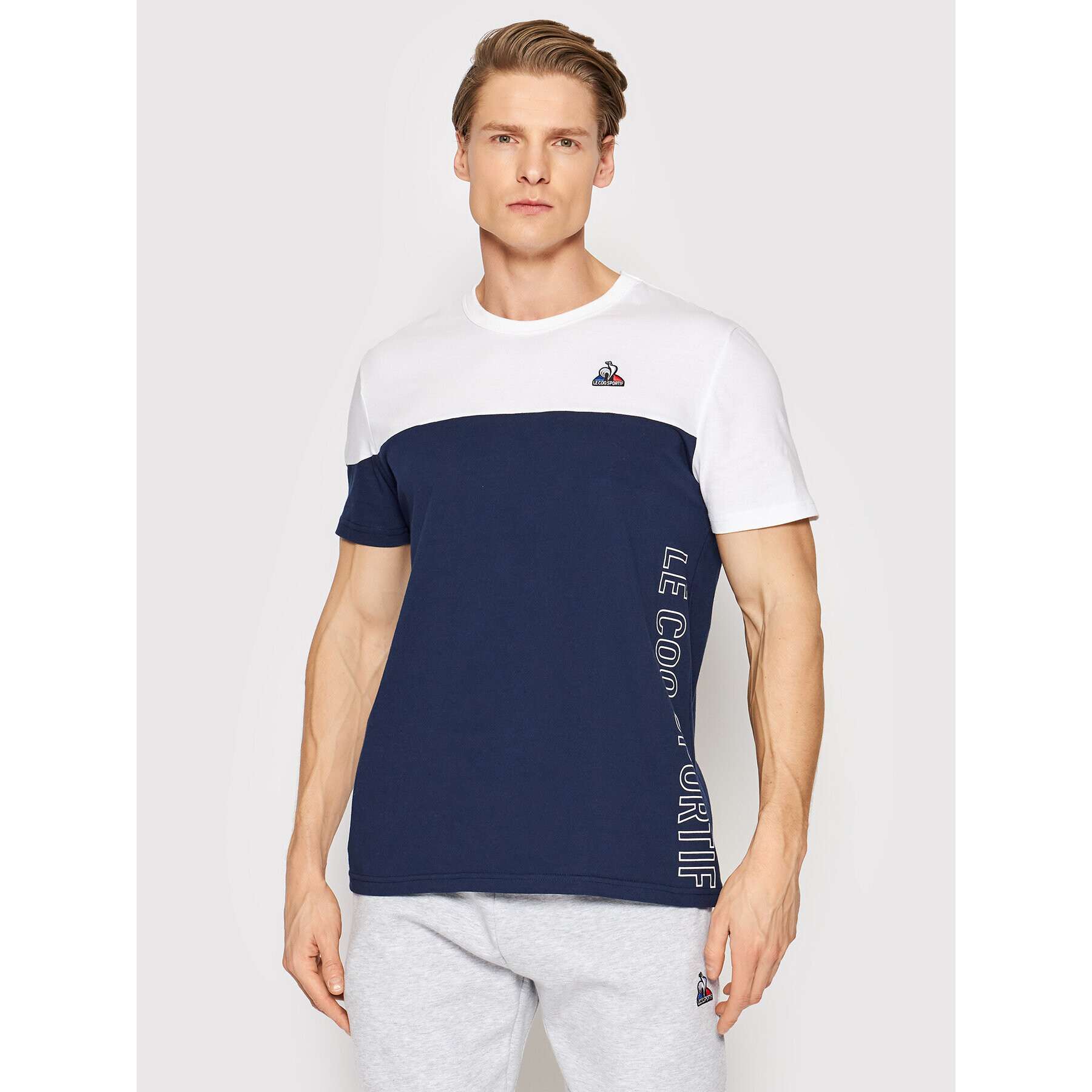 Le Coq Sportif T-Shirt 2210372 Tmavomodrá Regular Fit - Pepit.cz