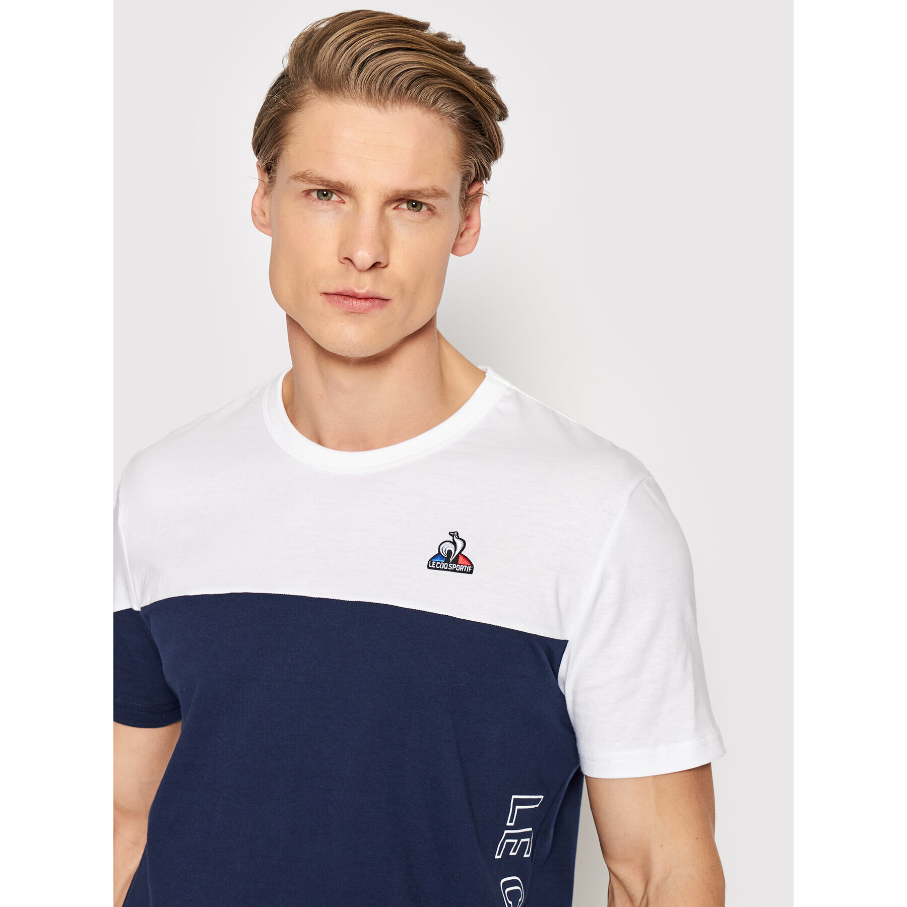 Le Coq Sportif T-Shirt 2210372 Tmavomodrá Regular Fit - Pepit.cz