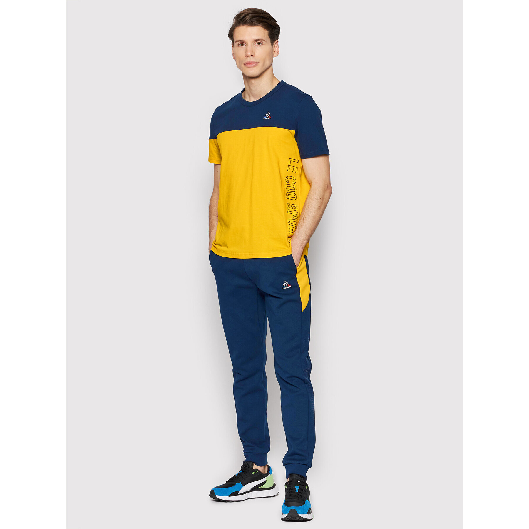 Le Coq Sportif T-Shirt 2210373 Žlutá Regular Fit - Pepit.cz