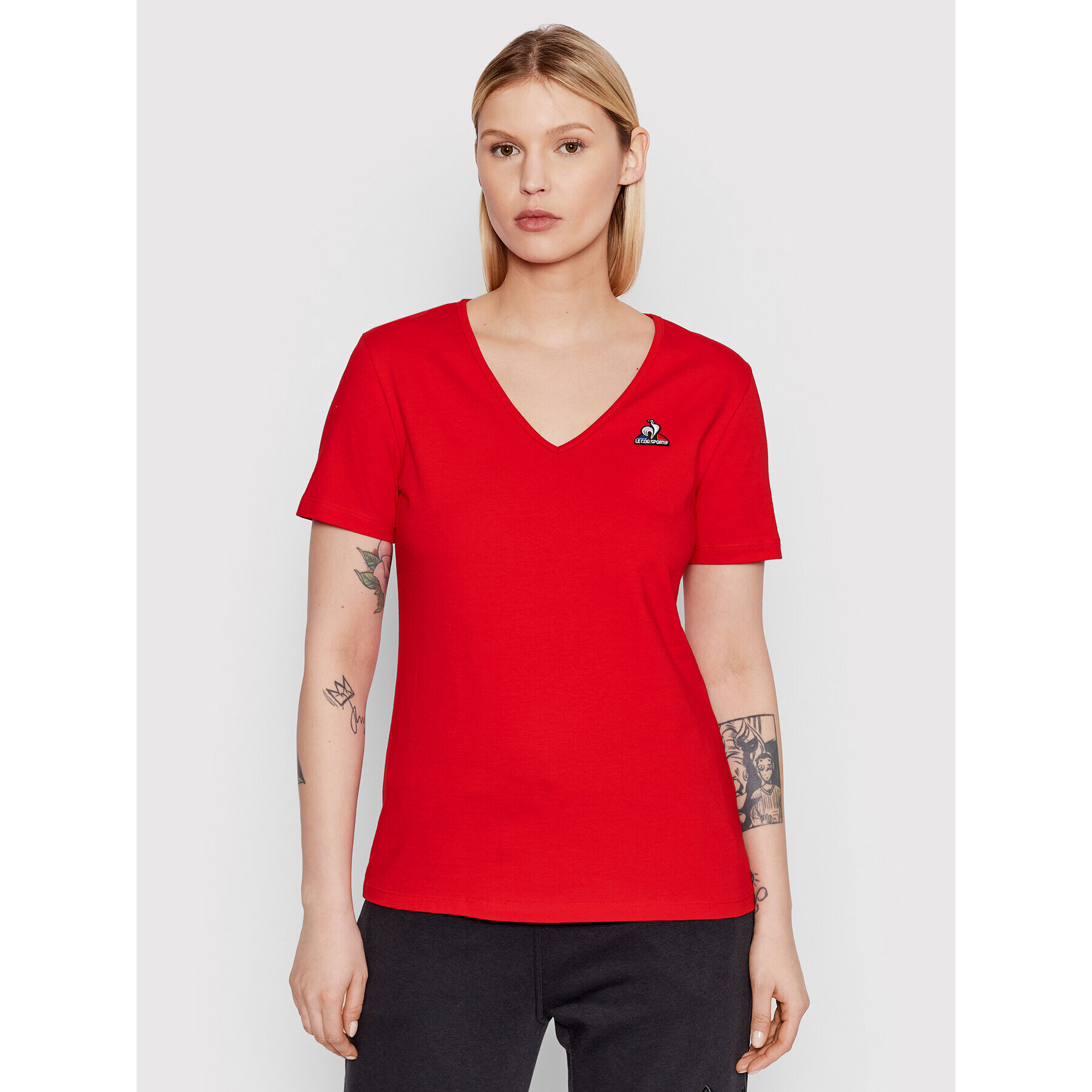 Le Coq Sportif T-Shirt 2210512 Červená Regular Fit - Pepit.cz