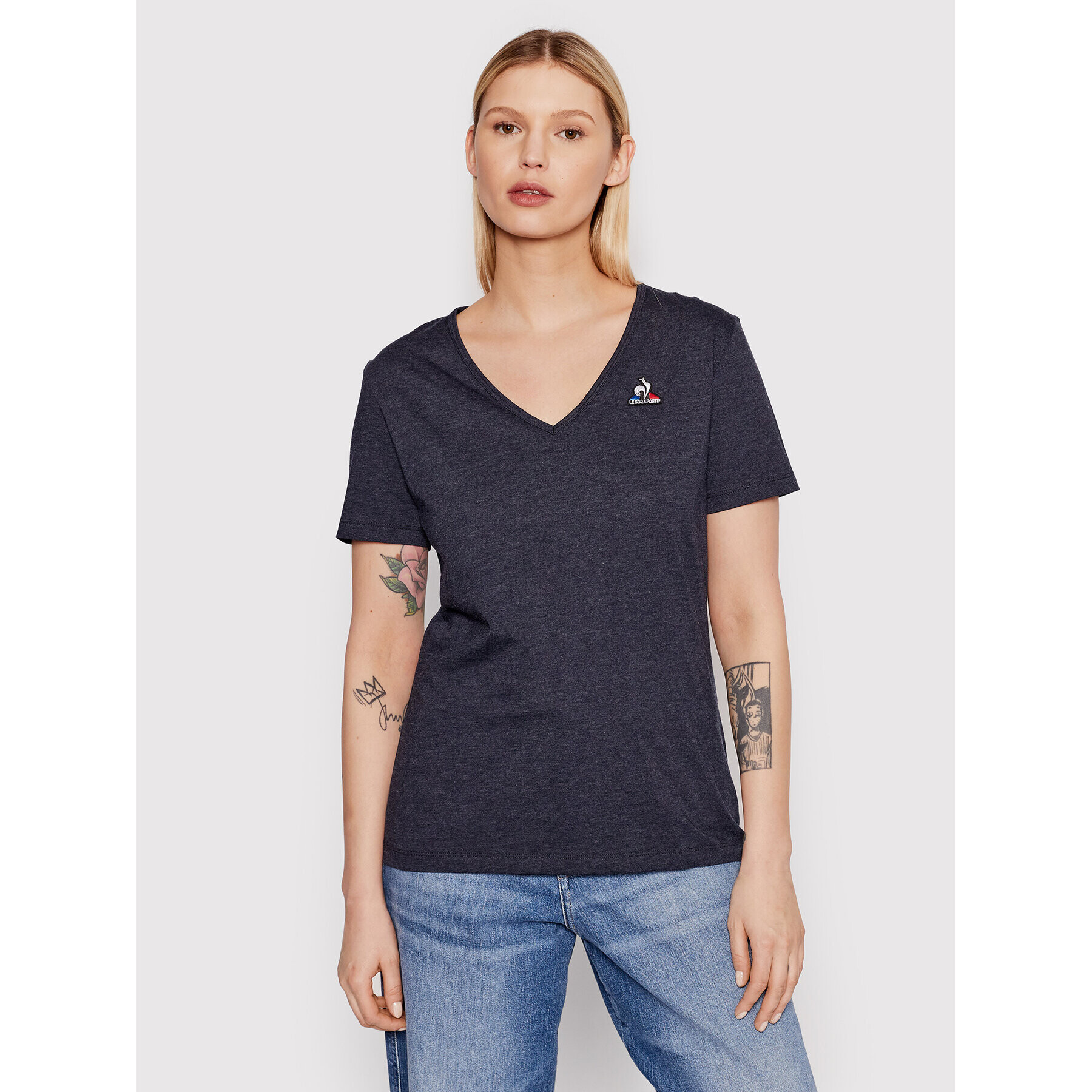 Le Coq Sportif T-Shirt 2210524 Tmavomodrá Regular Fit - Pepit.cz