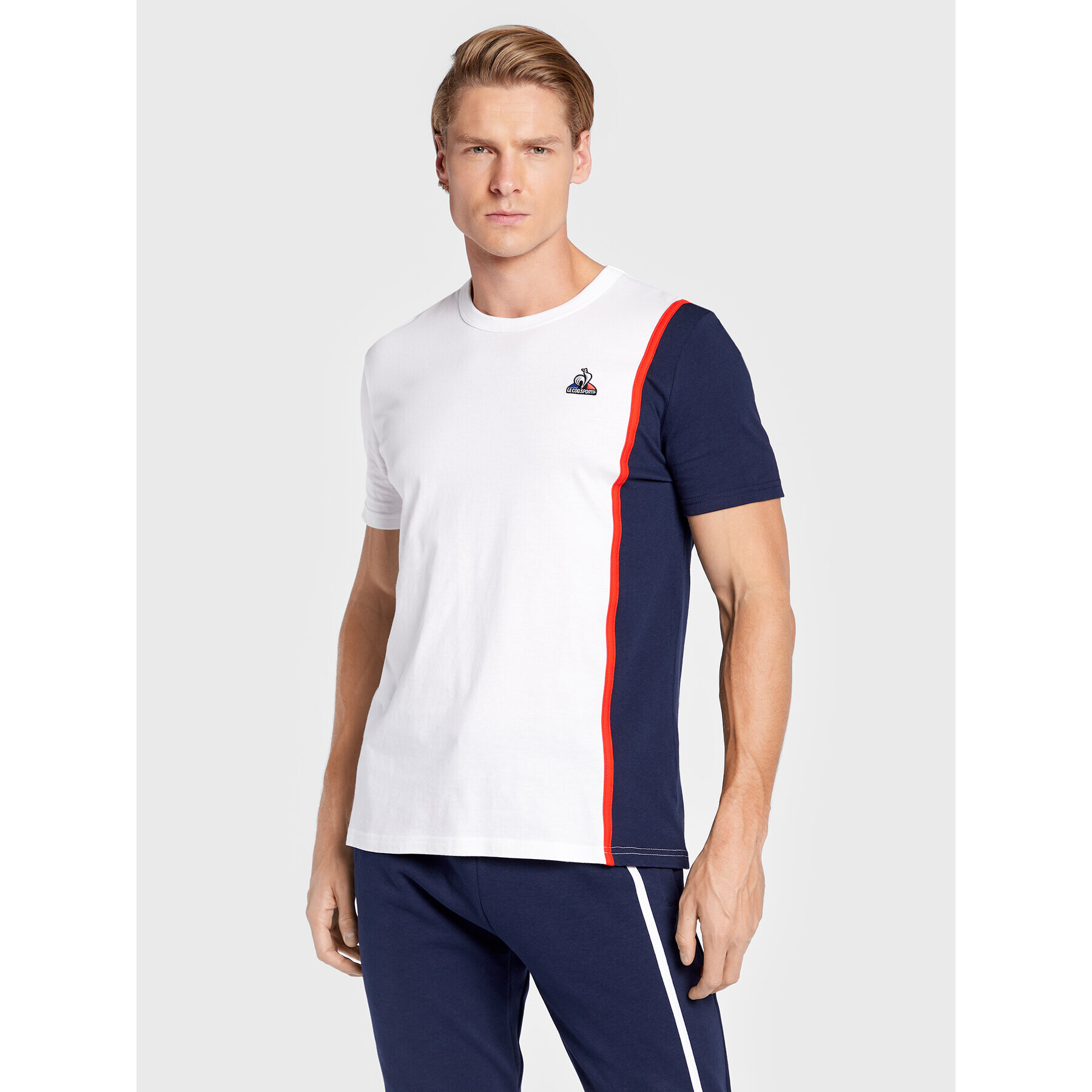 Le Coq Sportif T-Shirt 2220286 Bílá Regular Fit - Pepit.cz