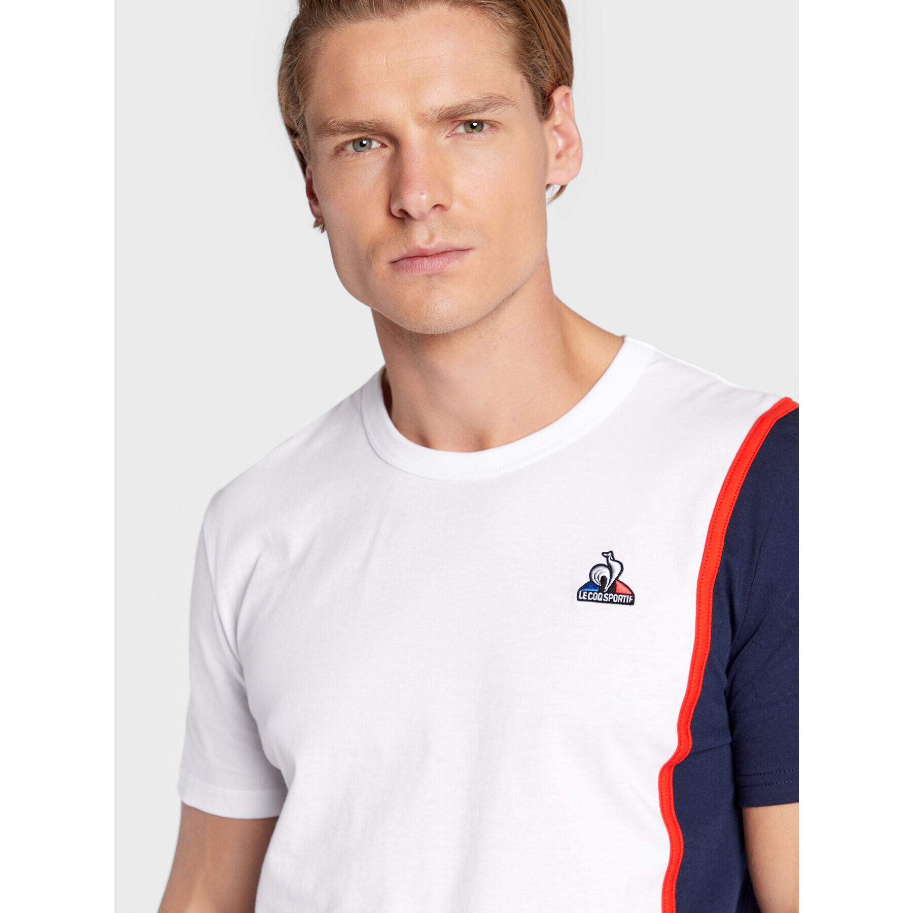 Le Coq Sportif T-Shirt 2220286 Bílá Regular Fit - Pepit.cz