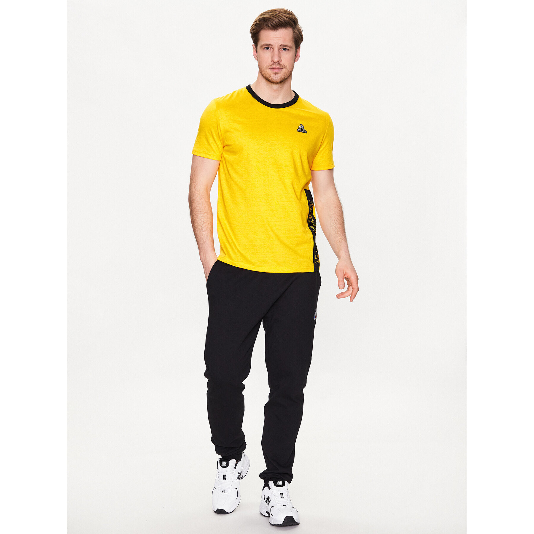 Le Coq Sportif T-Shirt 2310027 Žlutá Regular Fit - Pepit.cz