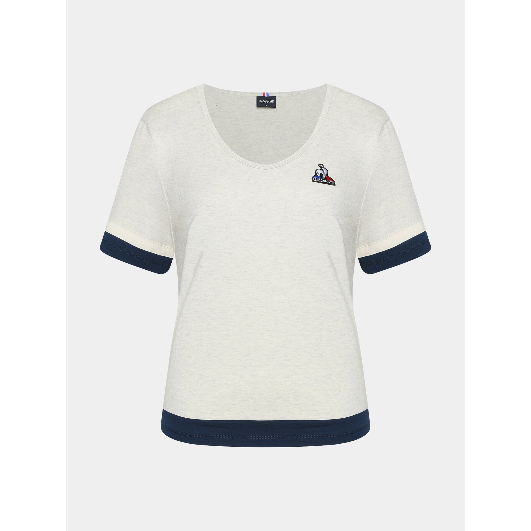 Le Coq Sportif T-Shirt 2320636 Écru Regular Fit - Pepit.cz