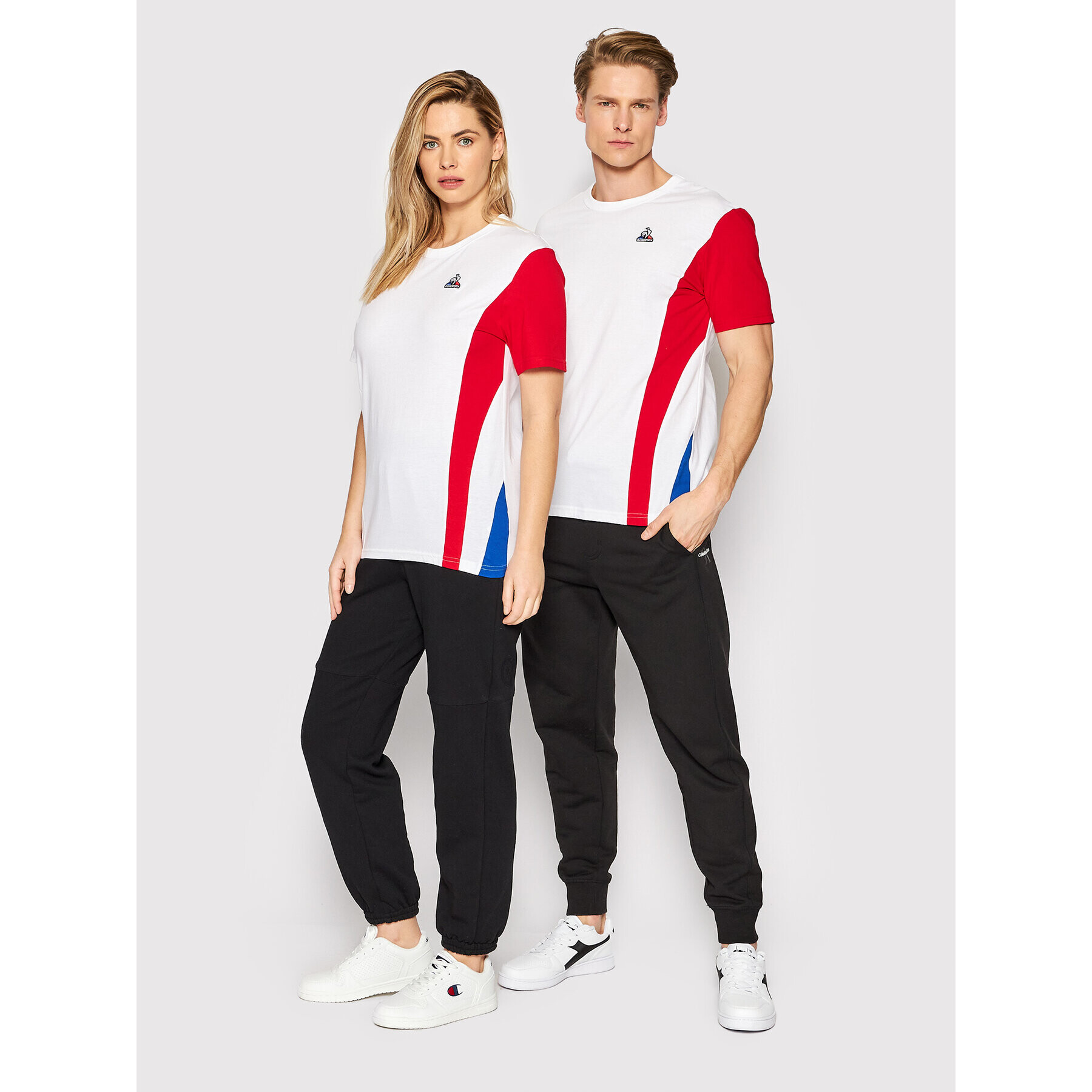 Le Coq Sportif T-Shirt Unisex 2210378 Bílá Regular Fit - Pepit.cz