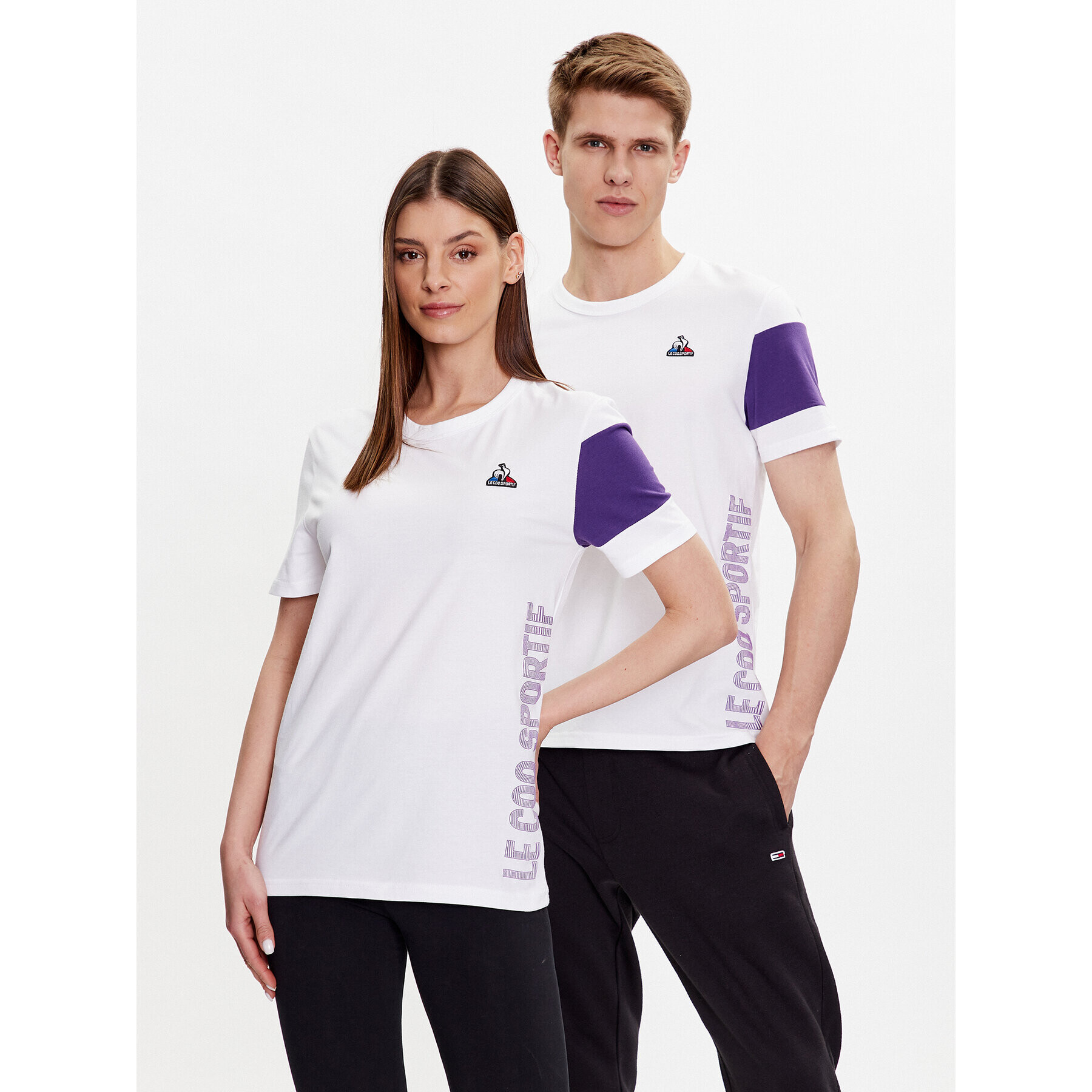 Le Coq Sportif T-Shirt Unisex 2310002 Bílá Regular Fit - Pepit.cz