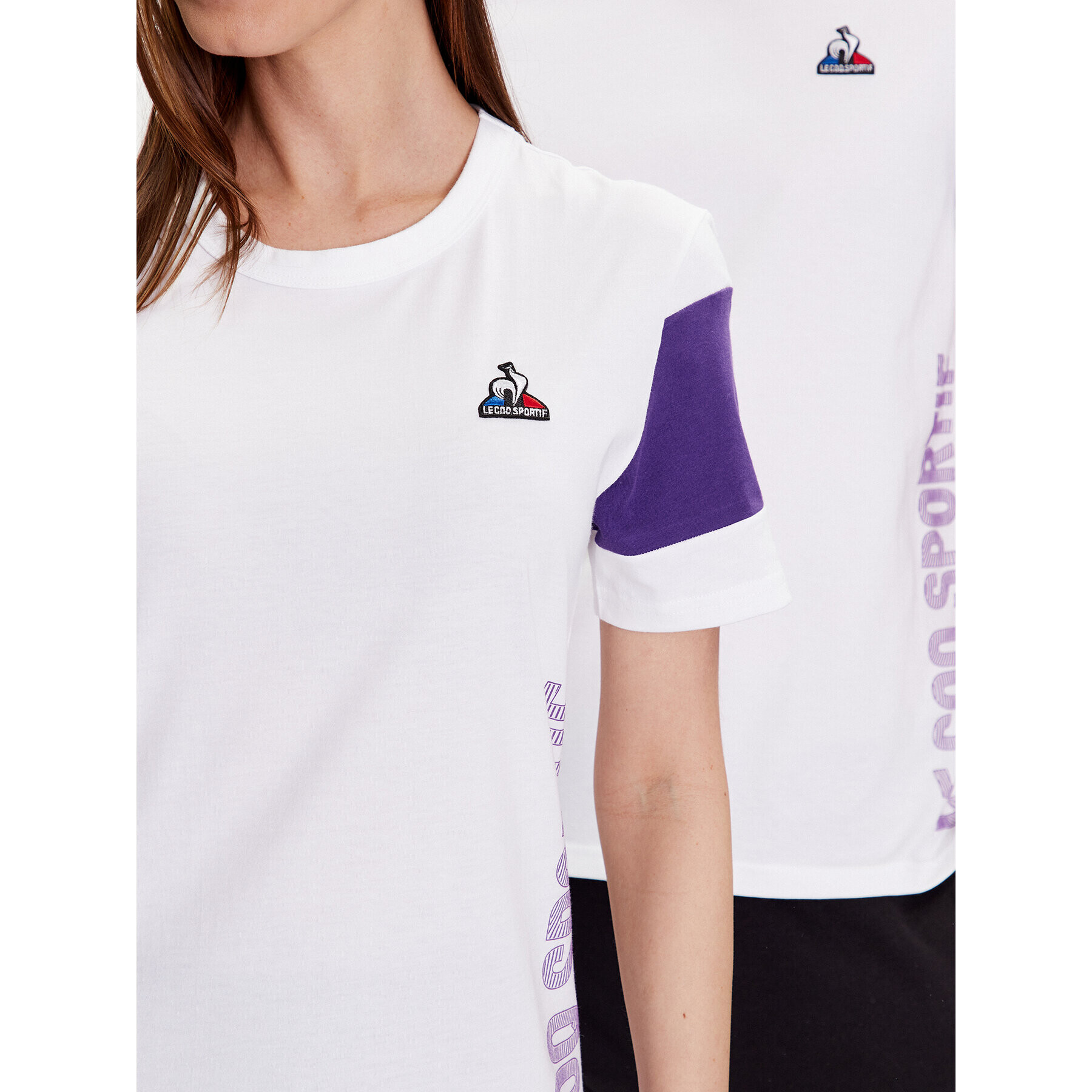 Le Coq Sportif T-Shirt Unisex 2310002 Bílá Regular Fit - Pepit.cz