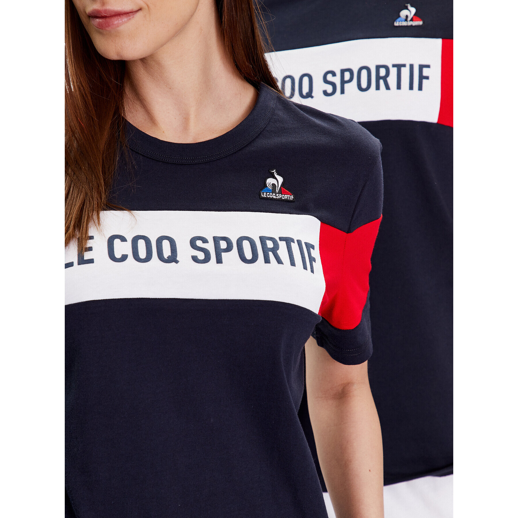 Le Coq Sportif T-Shirt Unisex 2310010 Tmavomodrá Regular Fit - Pepit.cz