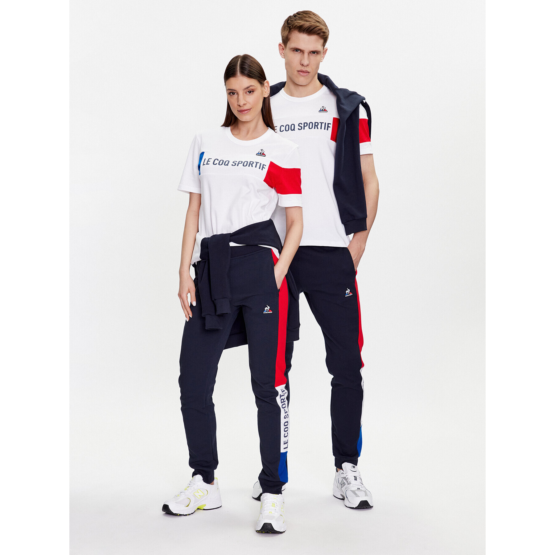 Le Coq Sportif T-Shirt Unisex 2310012 Bílá Regular Fit - Pepit.cz