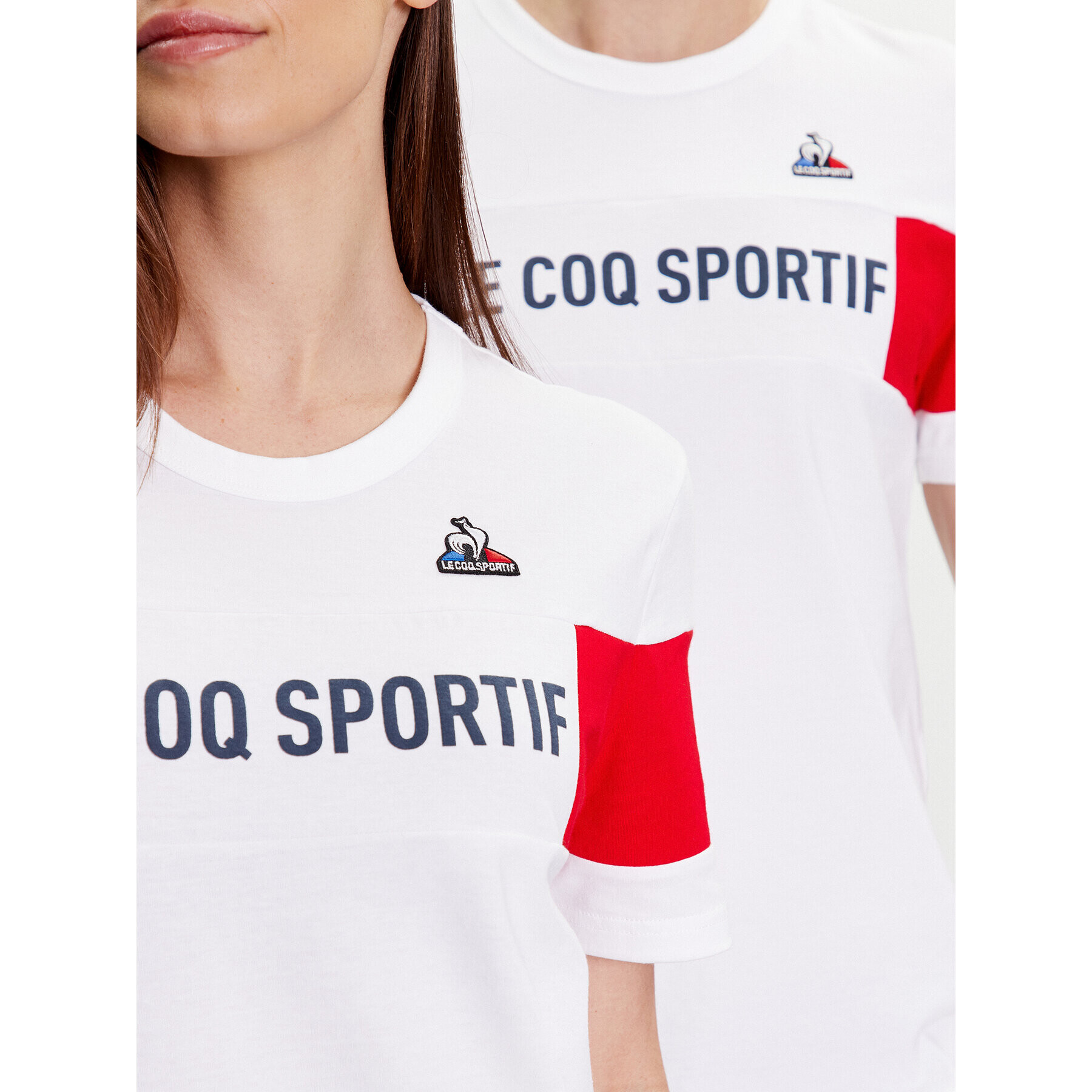 Le Coq Sportif T-Shirt Unisex 2310012 Bílá Regular Fit - Pepit.cz