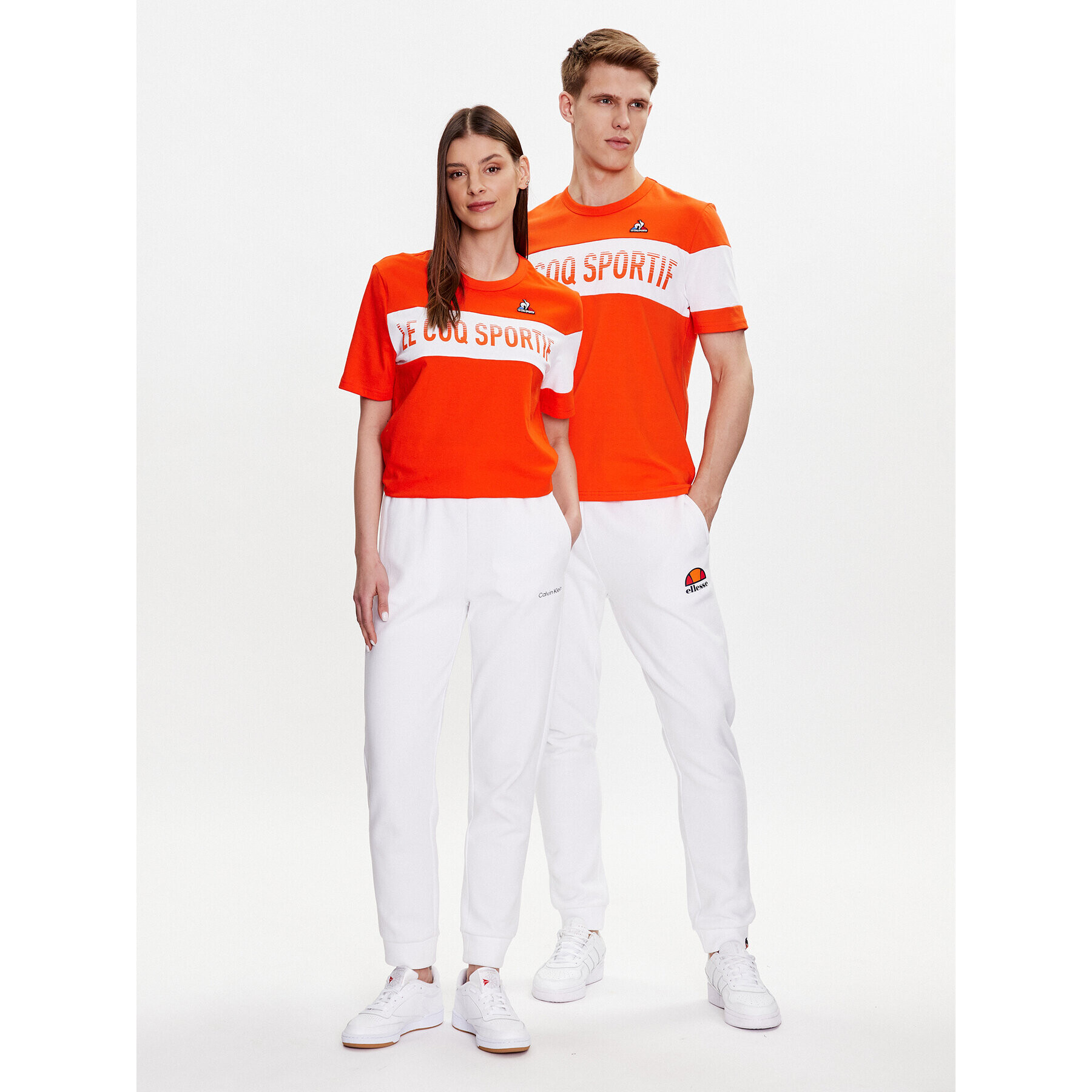 Le Coq Sportif T-Shirt Unisex 2310362 Oranžová Regular Fit - Pepit.cz